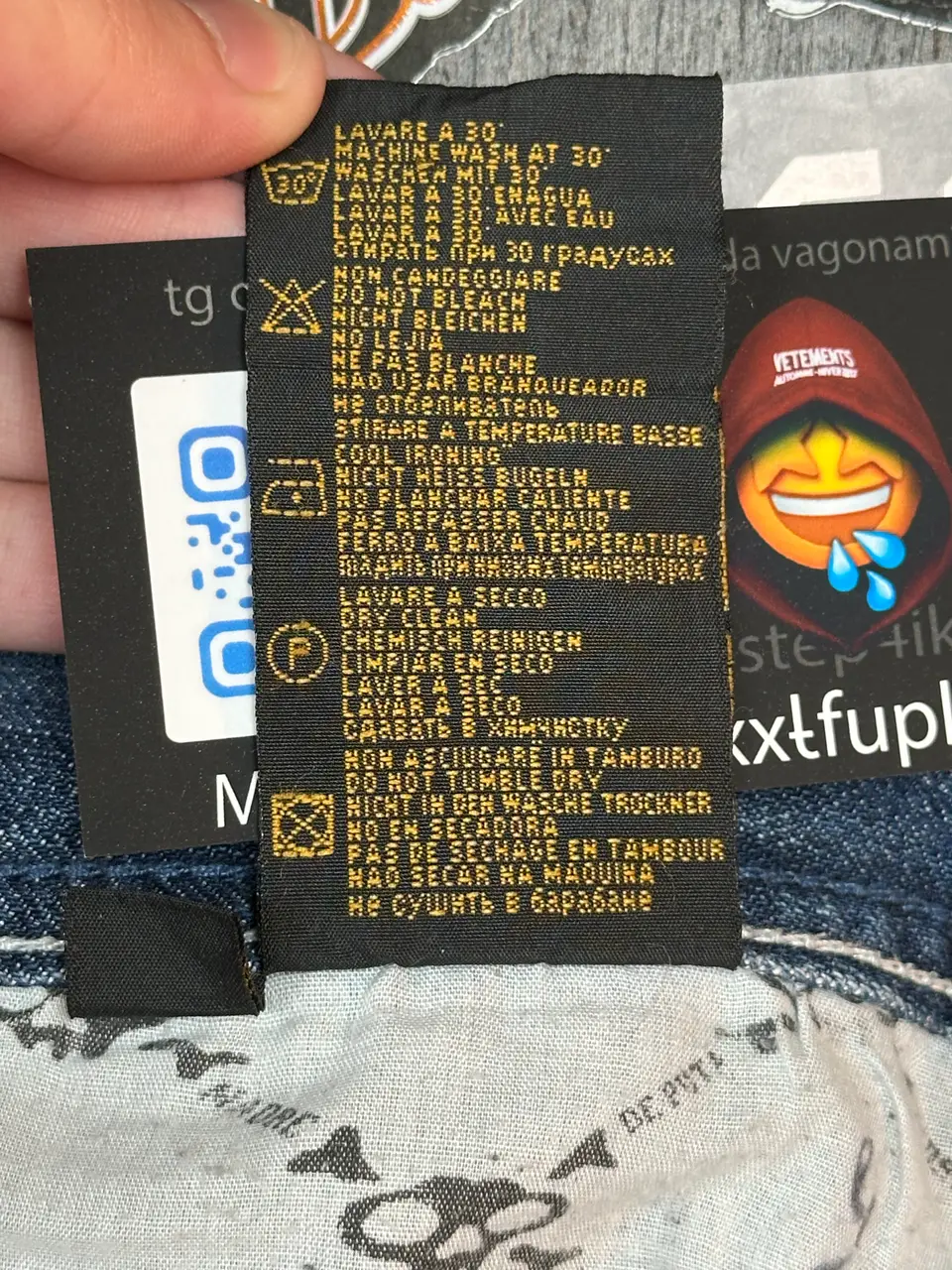 OMB x ERD OMB X ERD "FUCK PEDOPHILIA" Jeans, detail view 25