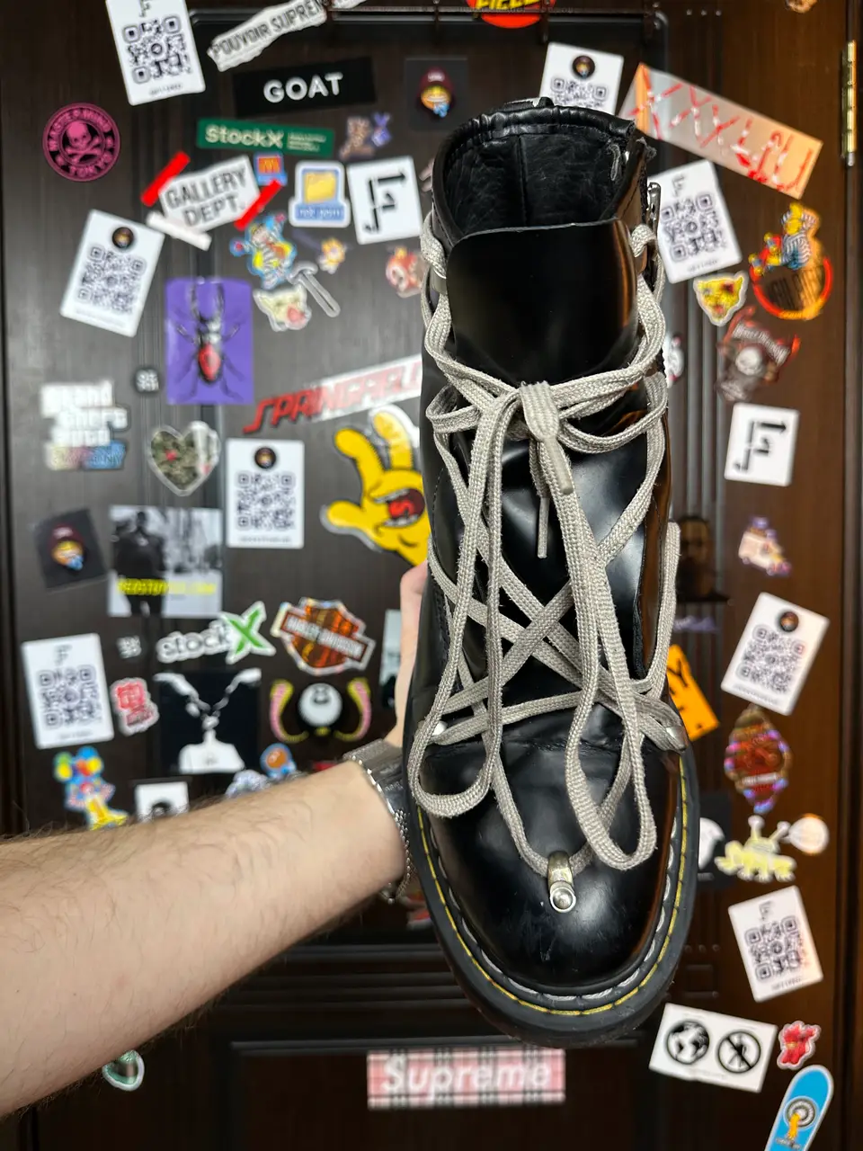 RickOwens Dr martens 43, detail view 3
