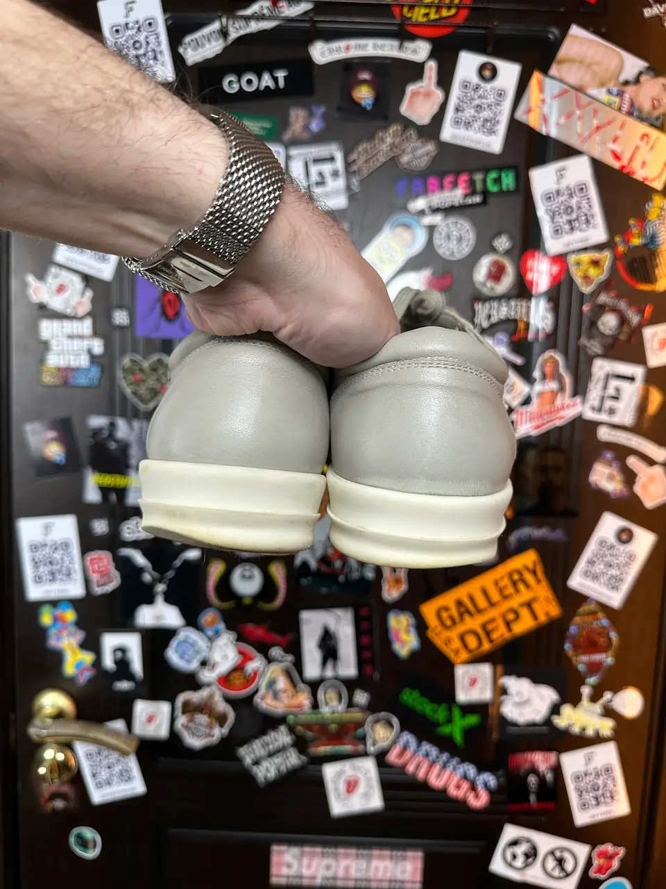 RickOwens Rick Owens Vans Grey, detail view 9