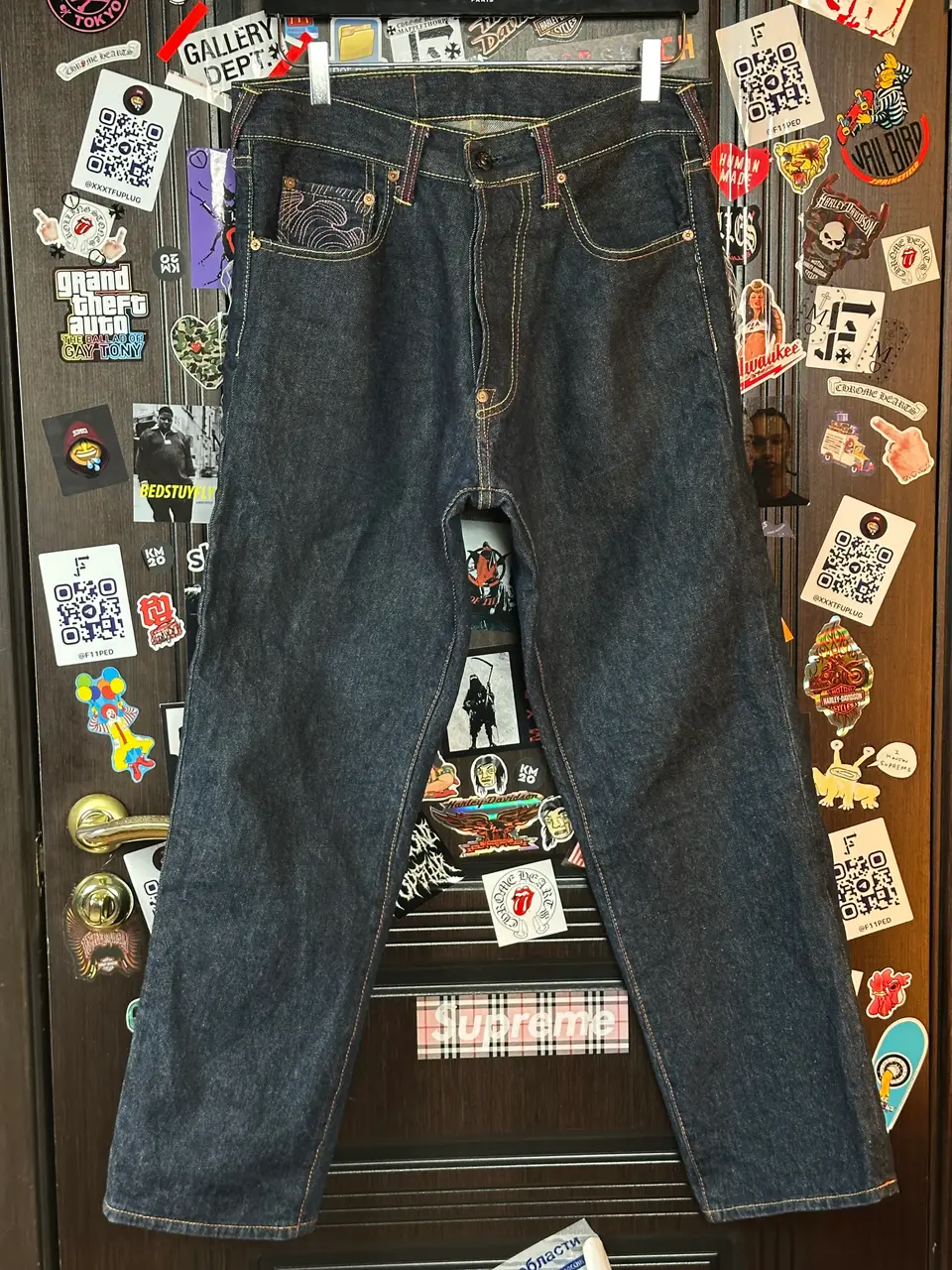 RMC Red Monkey Company | RMC 2008 «Erotic Ukiyo-e Collection» 1001 Archive Denim, detail view 2