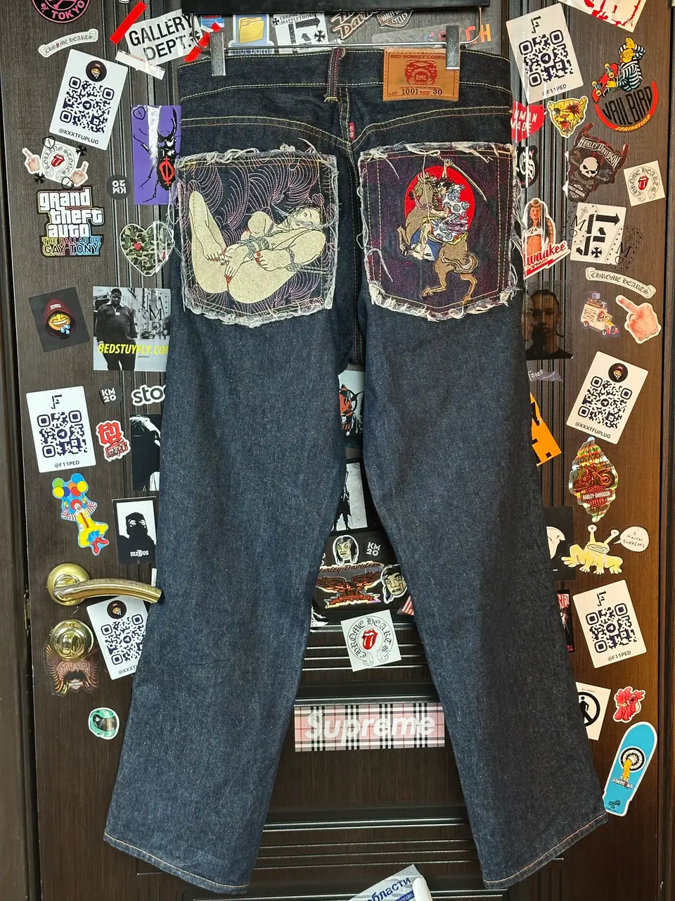RMC Red Monkey Company | RMC 2008 «Erotic Ukiyo-e Collection» 1001 Archive Denim, detail view 3