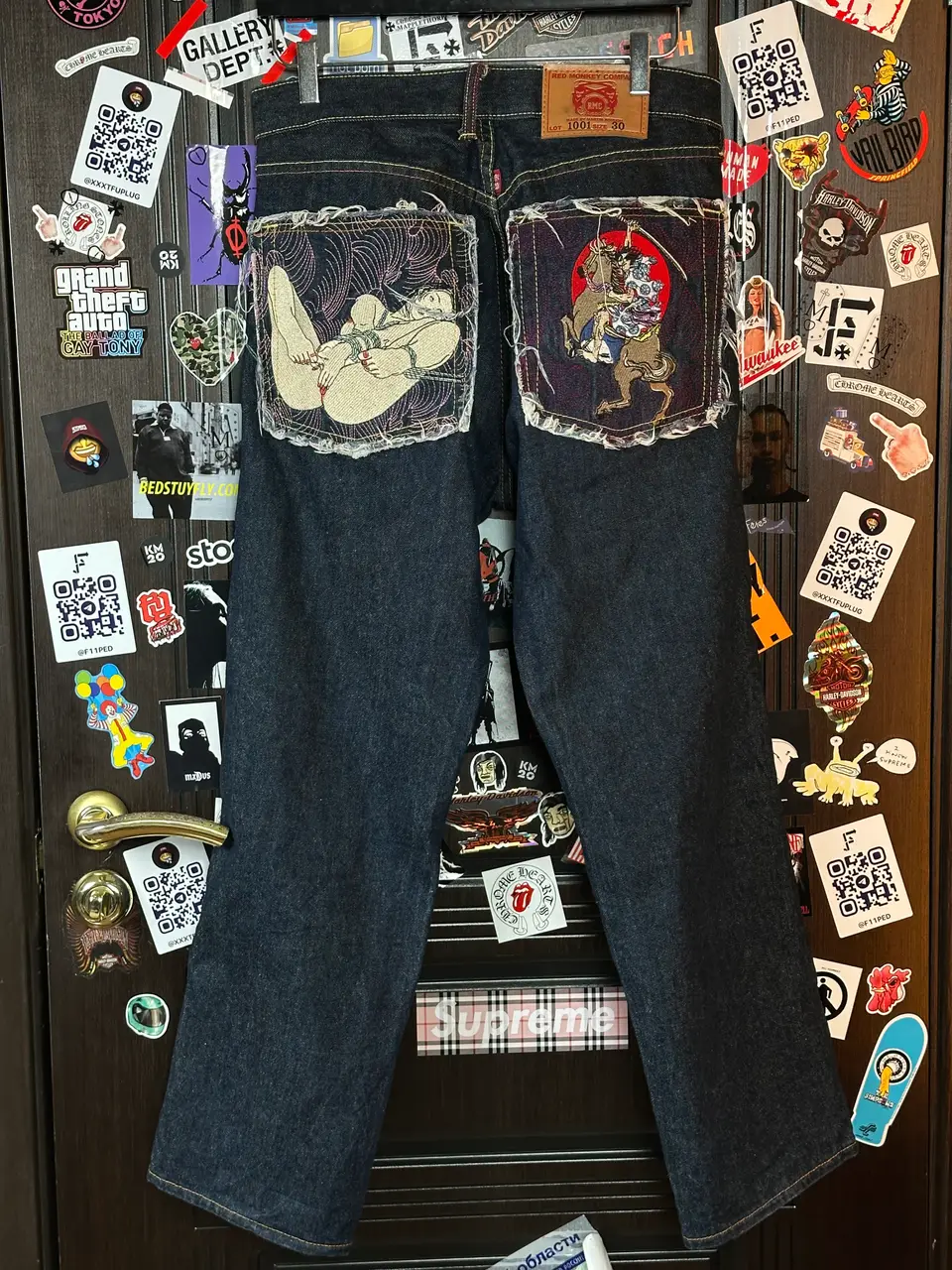 RMC Red Monkey Company | RMC 2008 «Erotic Ukiyo-e Collection» 1001 Archive Denim, detail view 4