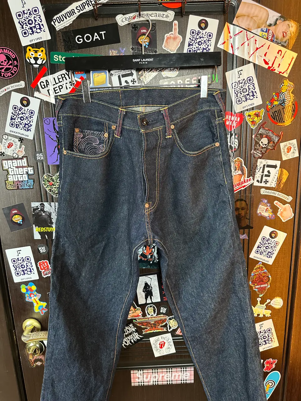 RMC Red Monkey Company | RMC 2008 «Erotic Ukiyo-e Collection» 1001 Archive Denim, detail view 8