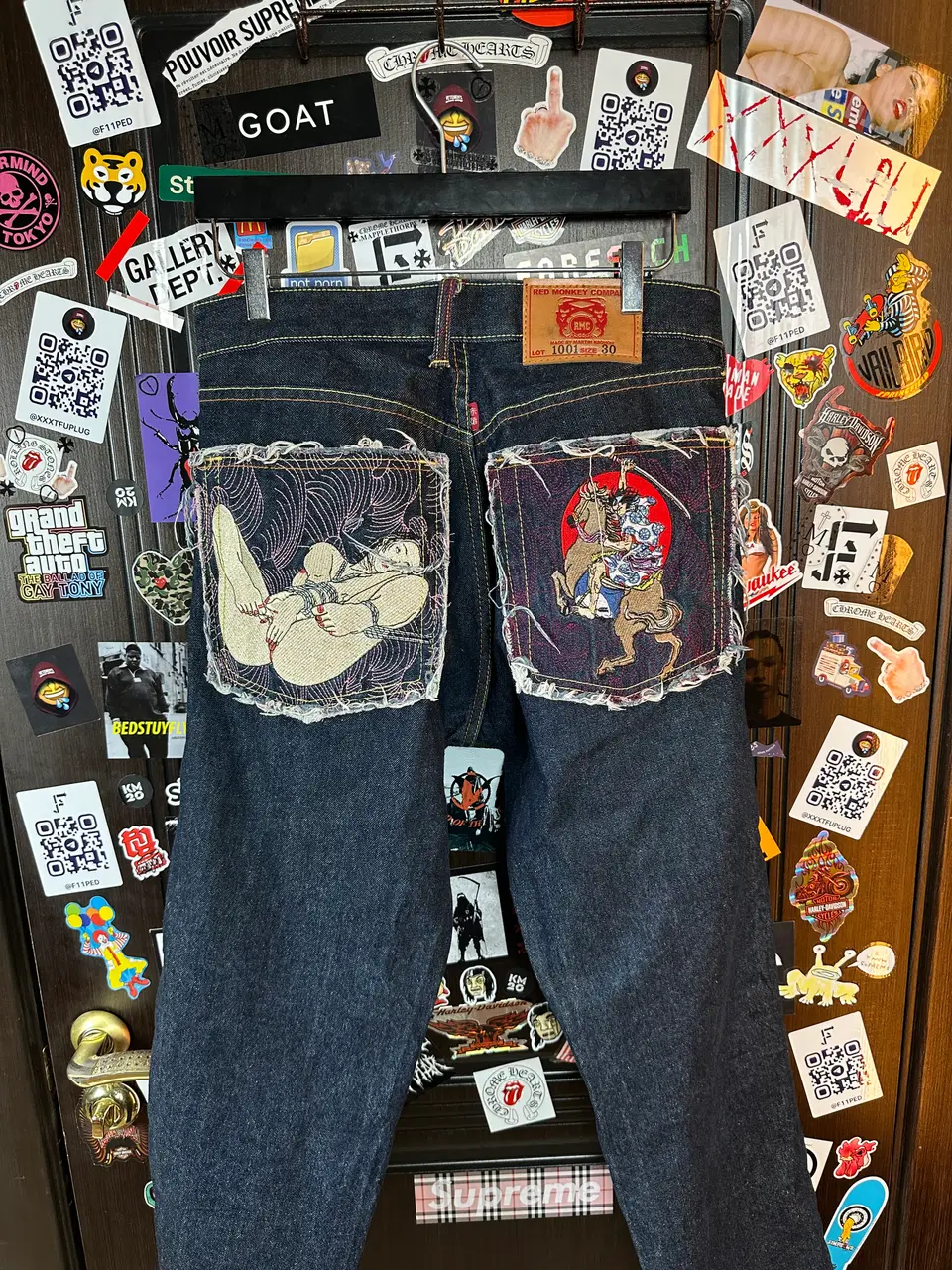 RMC Red Monkey Company | RMC 2008 «Erotic Ukiyo-e Collection» 1001 Archive Denim, detail view 9
