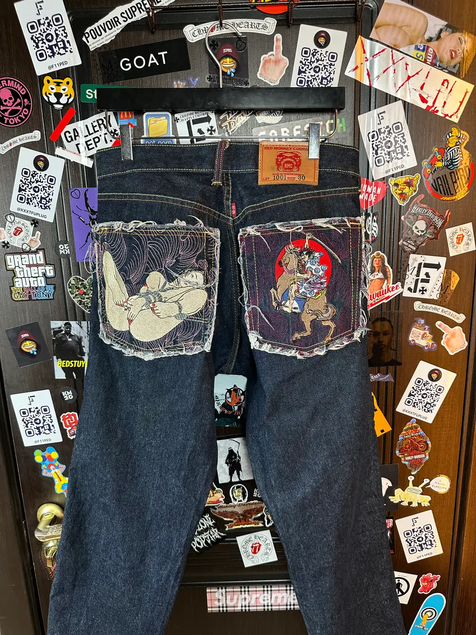 RMC Red Monkey Company | RMC 2008 «Erotic Ukiyo-e Collection» 1001 Archive Denim, detail view 10