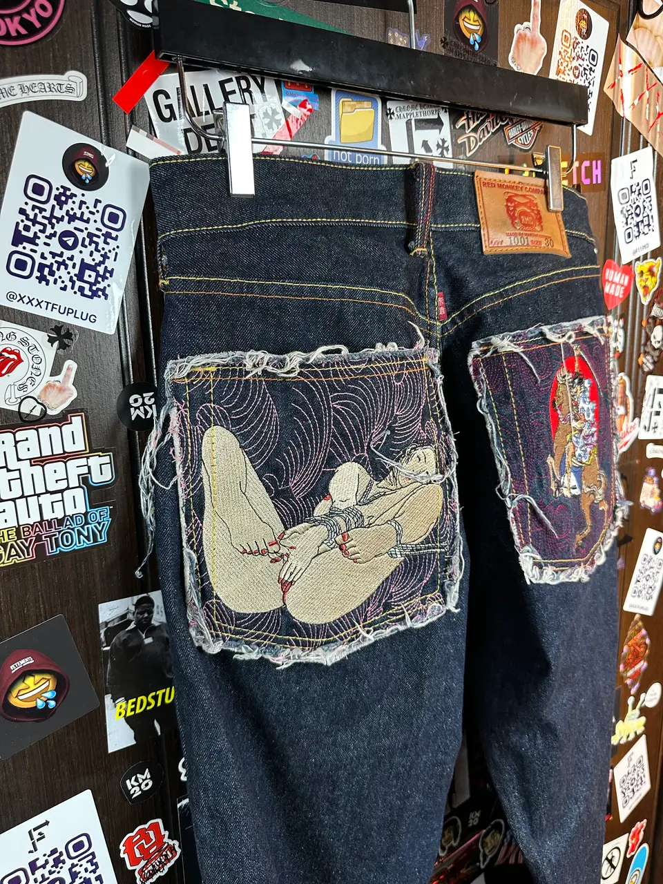 RMC Red Monkey Company | RMC 2008 «Erotic Ukiyo-e Collection» 1001 Archive Denim, detail view 11
