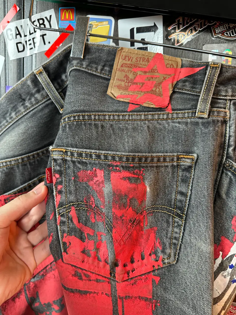 Sp5der Sp5der Moto Jeans, detail view 11
