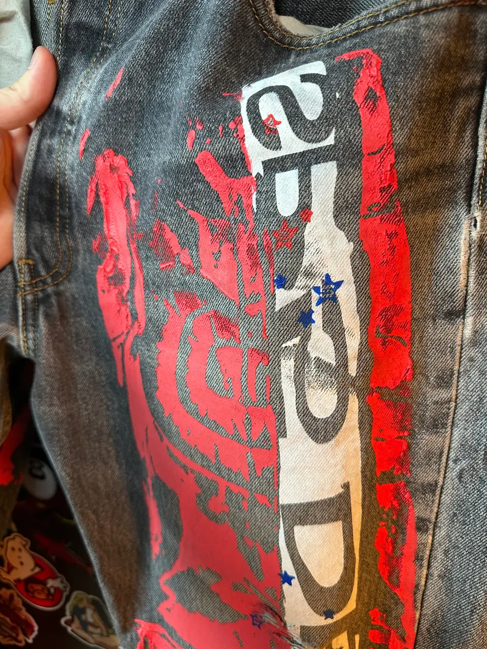 Sp5der Sp5der Moto Jeans, detail view 8