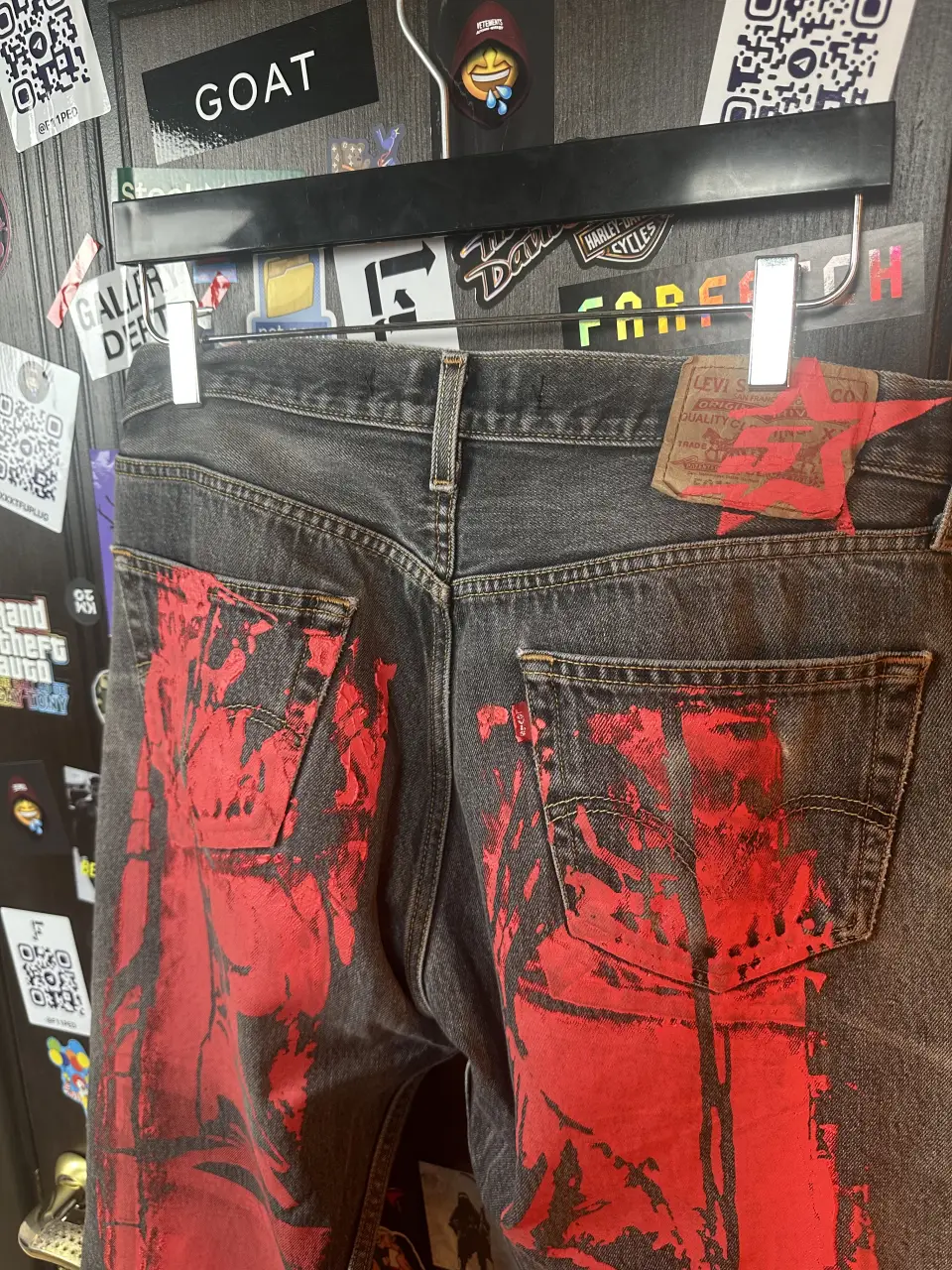 Sp5der Sp5der Moto Jeans, detail view 4