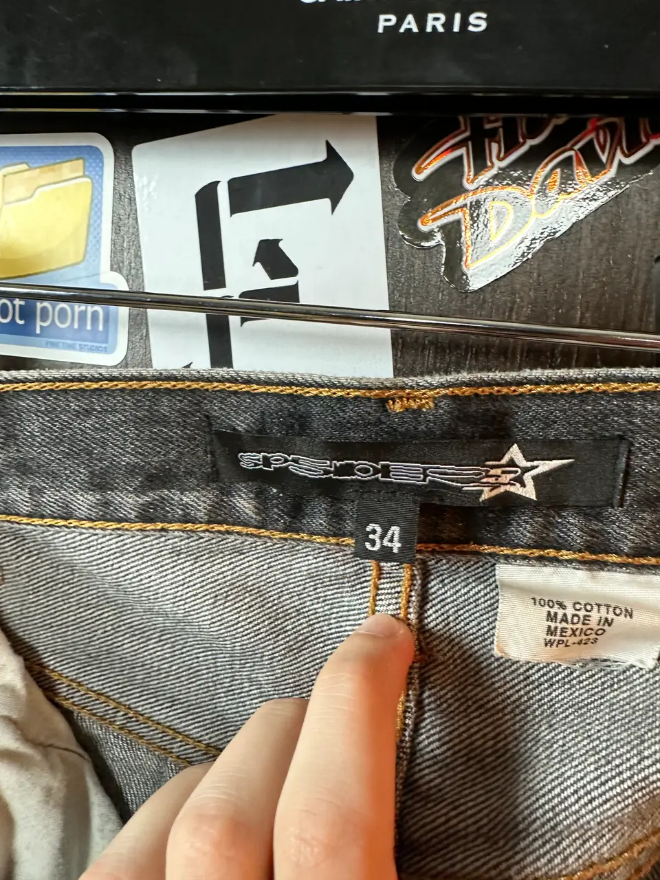 Sp5der Sp5der Moto Jeans, detail view 6