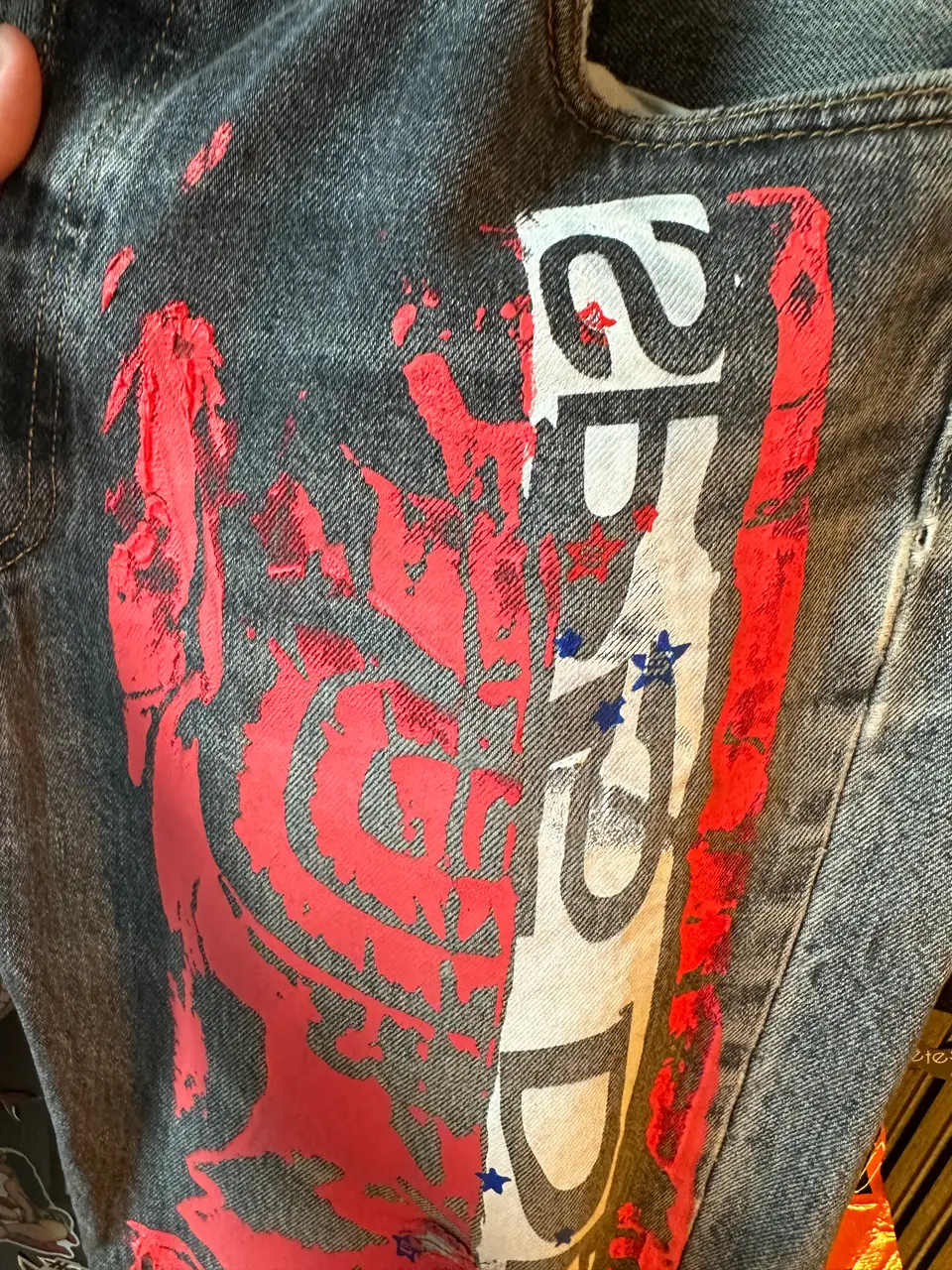 Sp5der Sp5der Moto Jeans, detail view 7