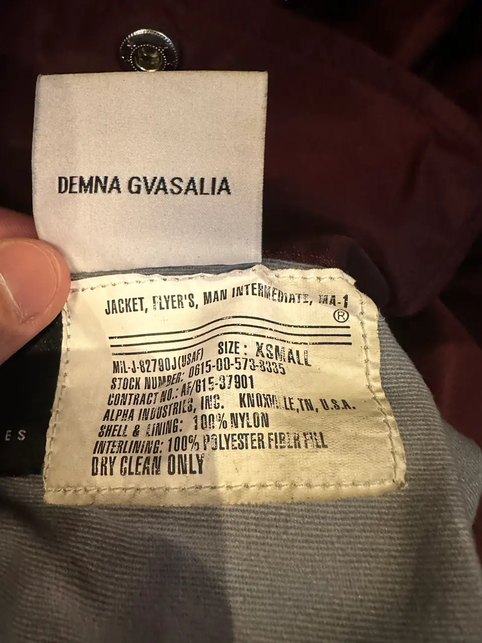 Vetements Burgundy Bomber Emoji XS, detail view 21