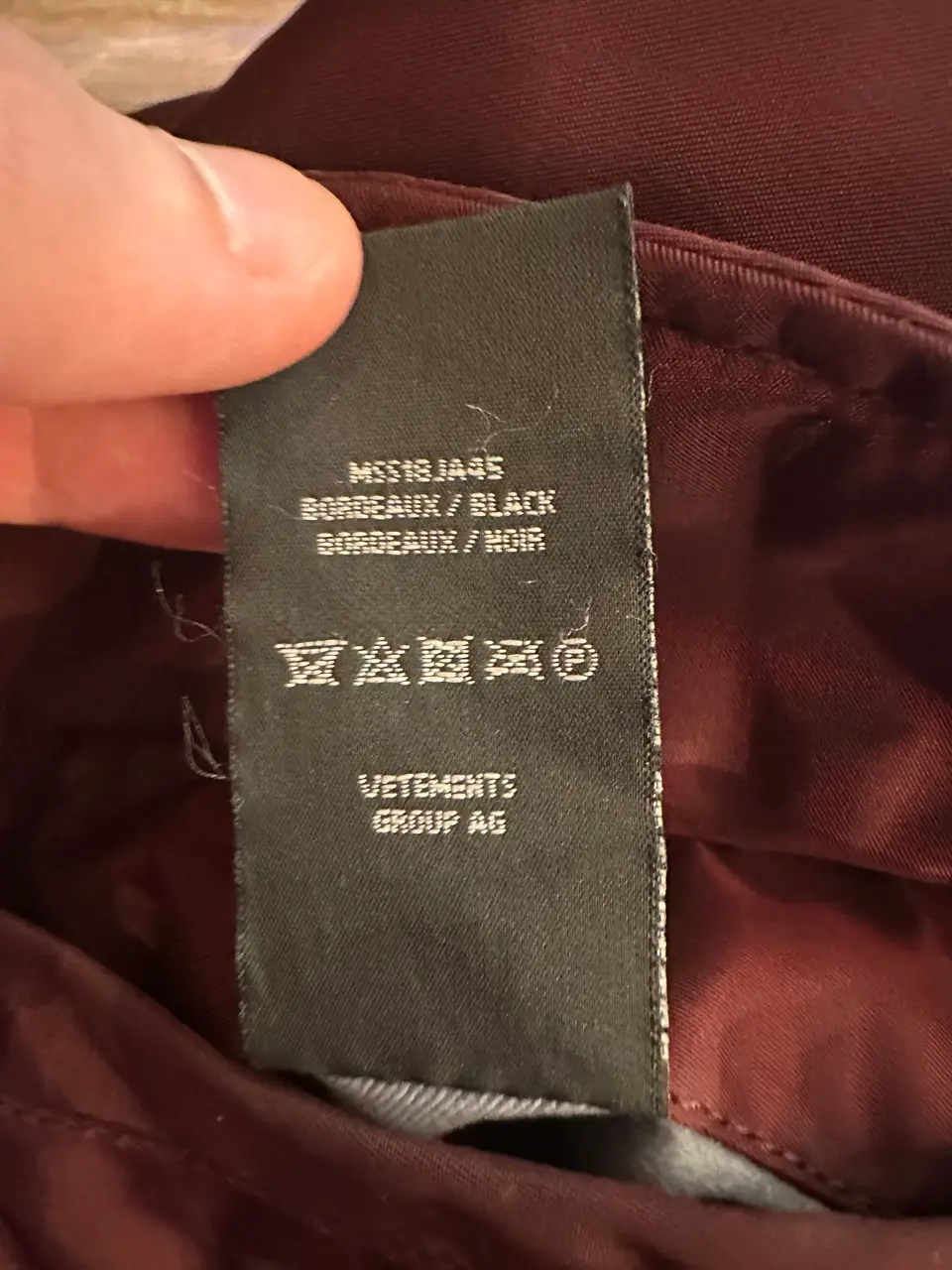 Vetements Burgundy Bomber Emoji XS, detail view 28