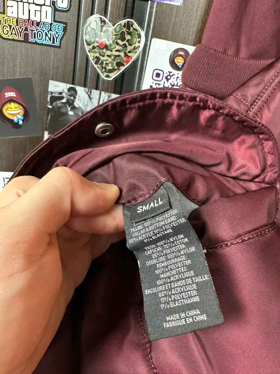 Vetements Vest burgundy, detail view 13