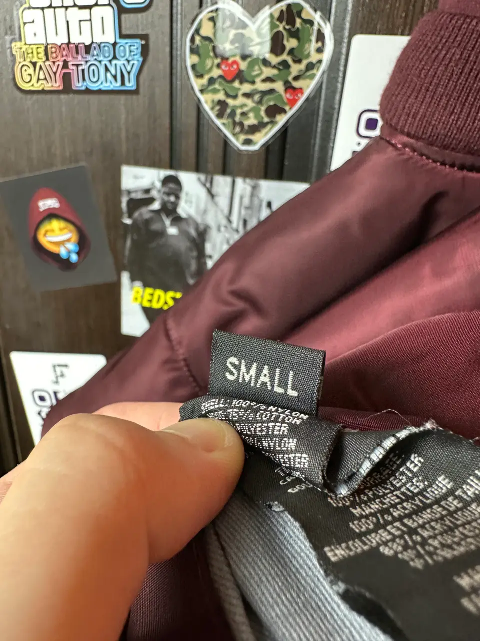 Vetements Vest burgundy, detail view 14