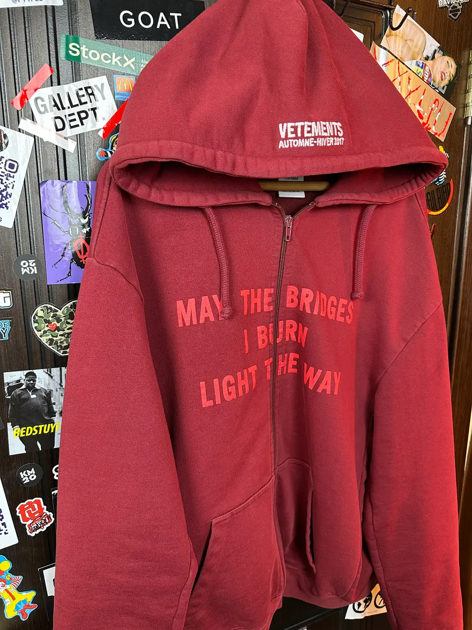 Vetements VETEMENTS “May the bridges” Zip Hoodie 1/50, detail view 9
