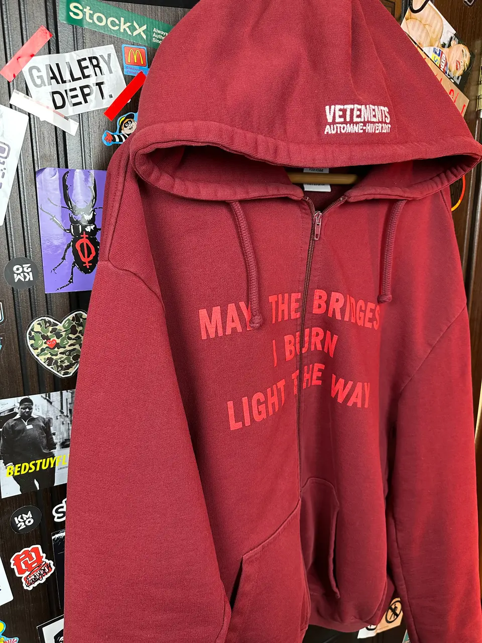Vetements VETEMENTS “May the bridges” Zip Hoodie 1/50, detail view 10