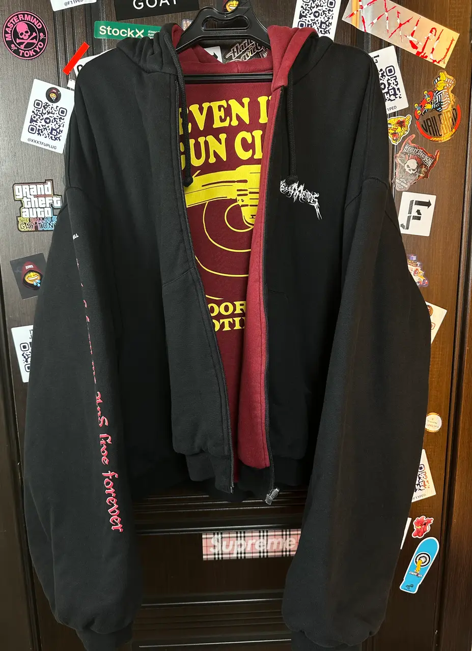Vetements Vetements Total Fucking Darkness x 11 inch Gun Club 2 Side Bomber L size, detail view 3