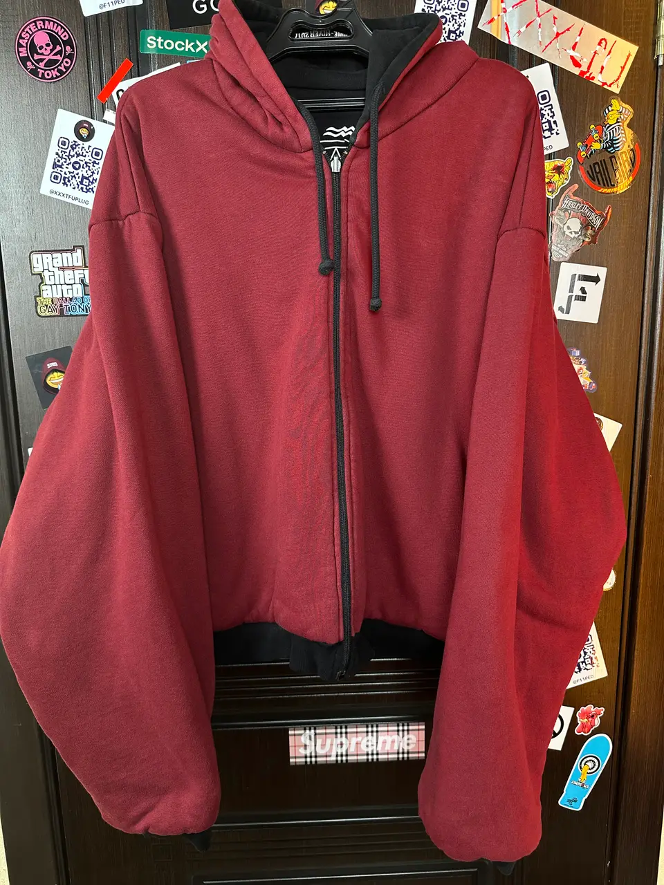 Vetements Vetements Total Fucking Darkness x 11 inch Gun Club 2 Side Bomber L size, detail view 4