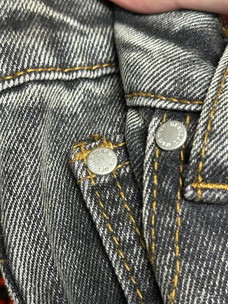 Who Decides War Who Decides War “Jesus and Maria” Coal Violet Fusion Denim, detail view 14