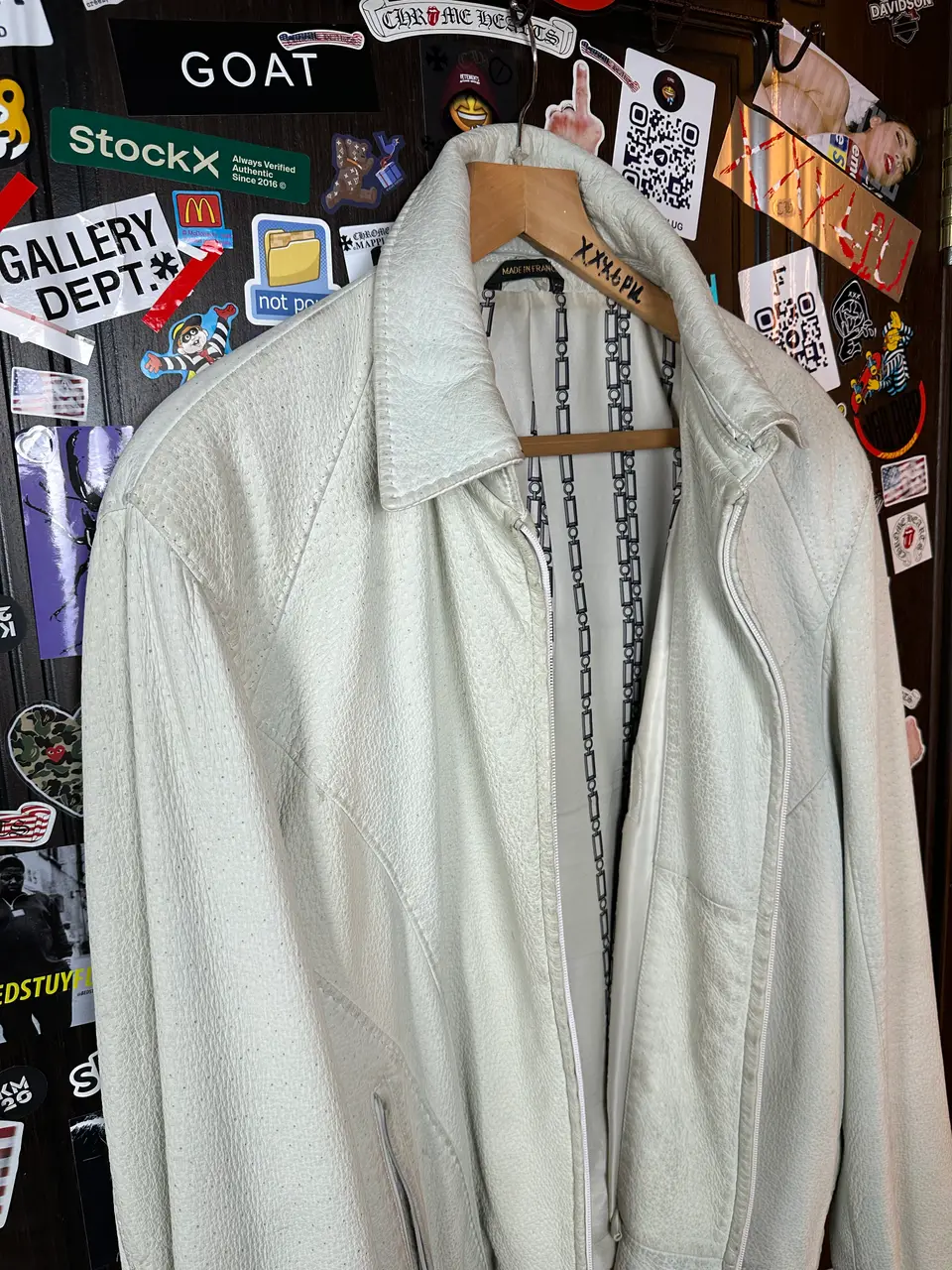 Zilli Zilli "Brigant" Peccary Leather Jacket, detail view 5