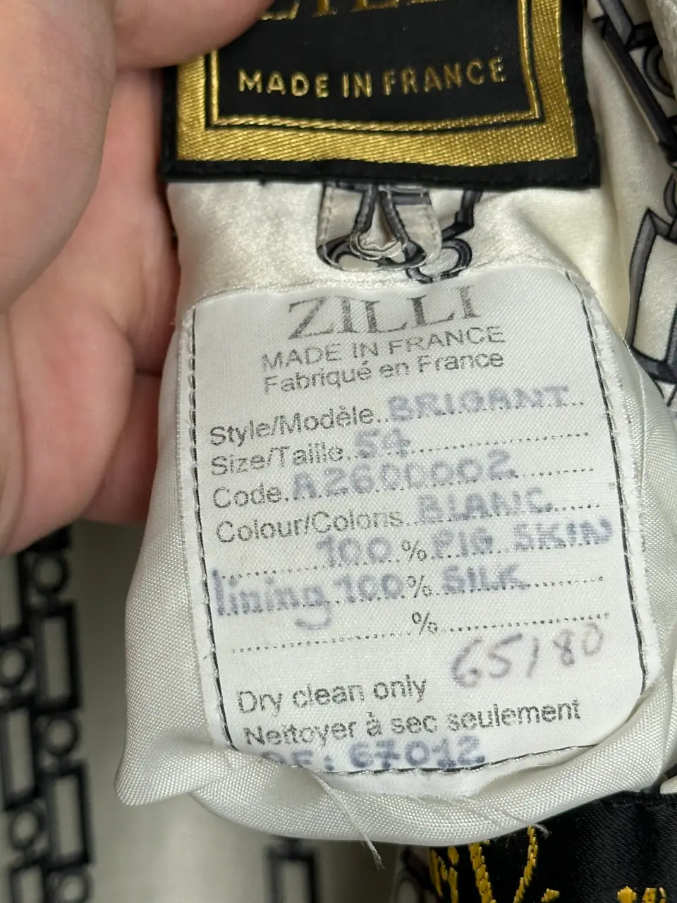 Zilli Zilli "Brigant" Peccary Leather Jacket, detail view 9