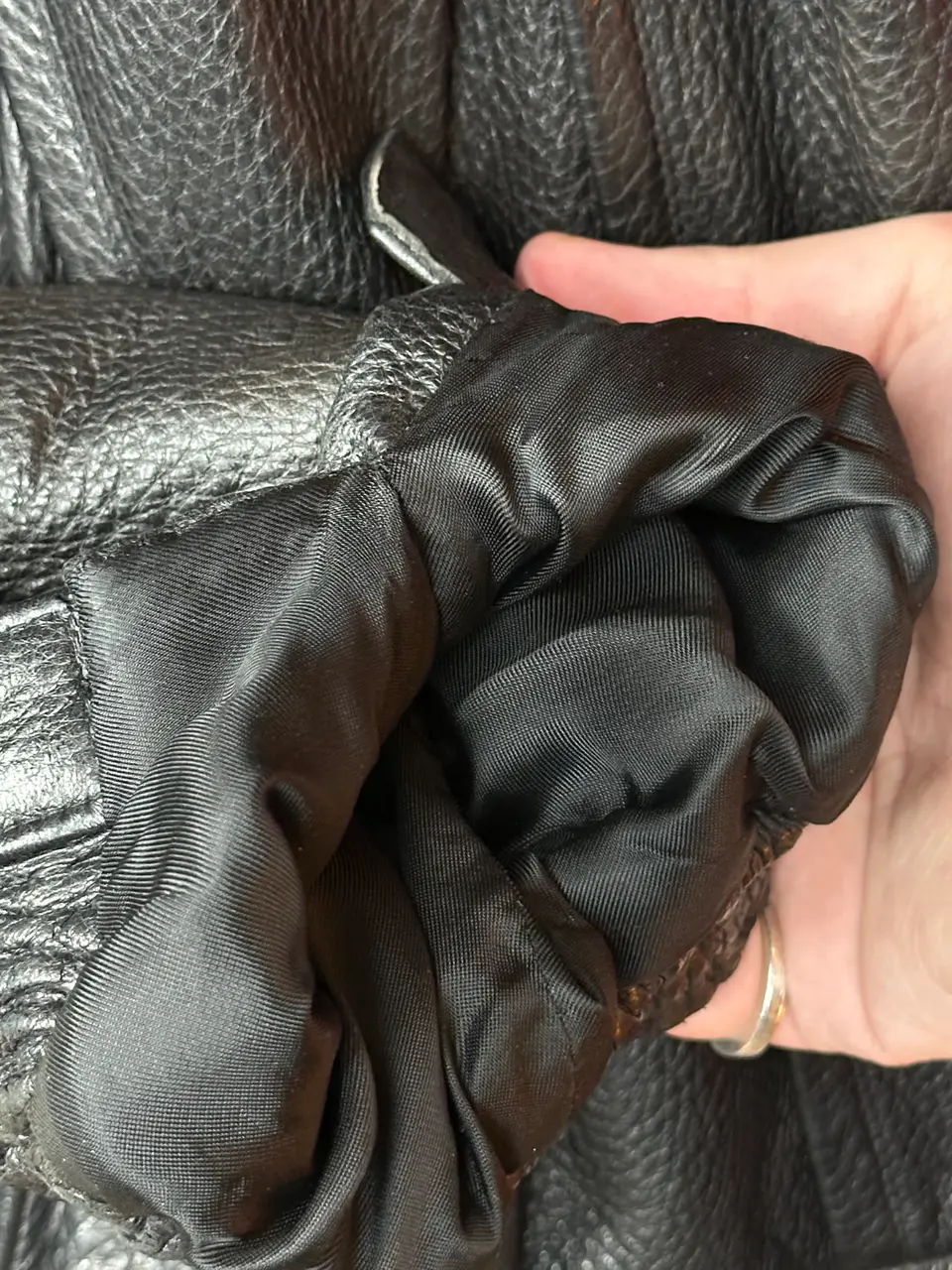 ZILLI Zilli "Huoene" Deerskin Bomber, detail view 21