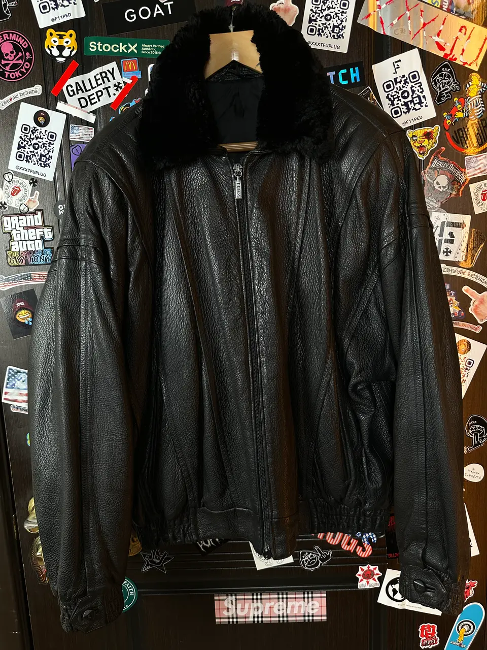ZILLI Zilli "Huoene" Deerskin Bomber, detail view 4