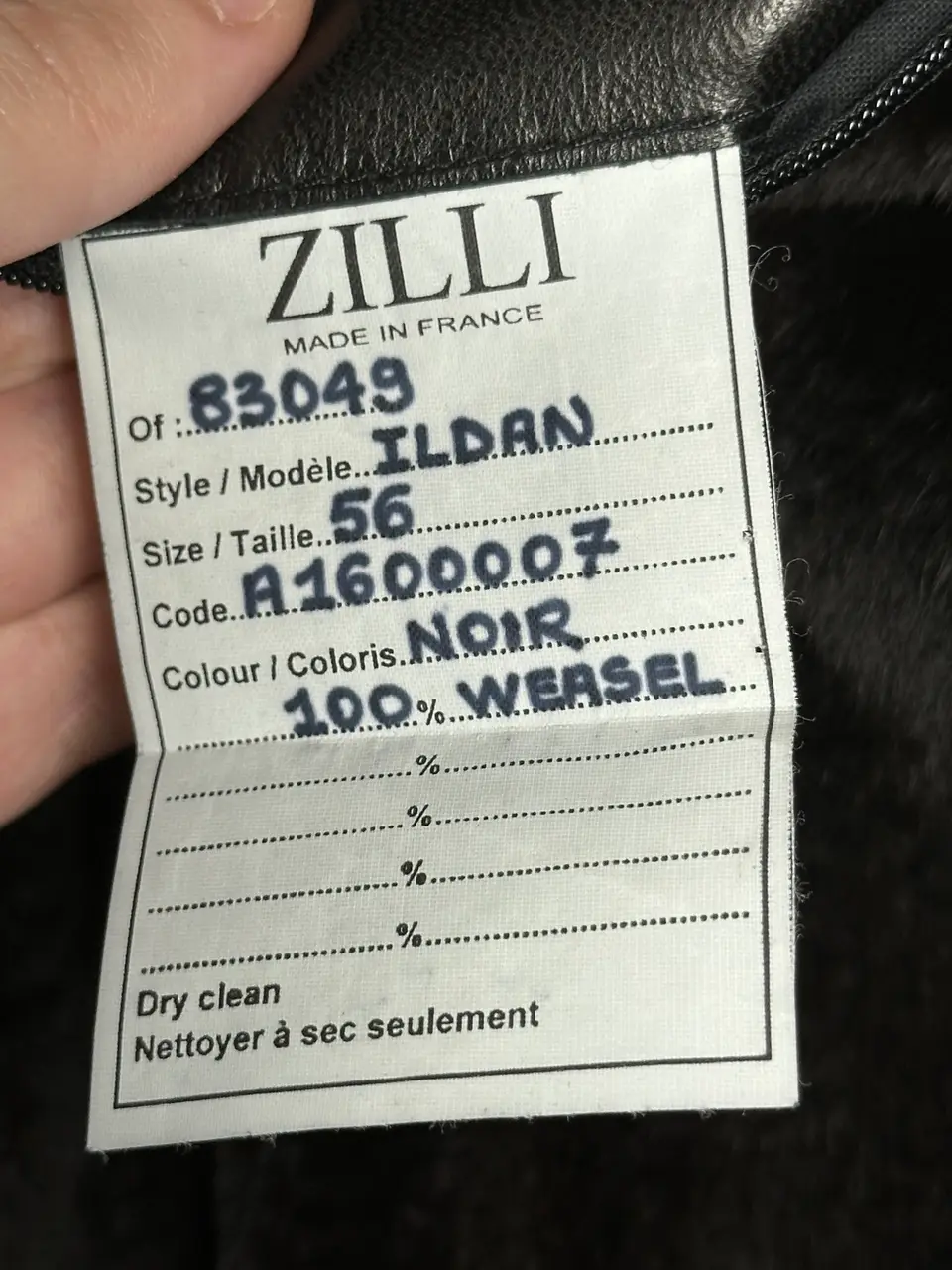 ZILLI Zilli "Ildan" Silk Weasel Coat, detail view 13