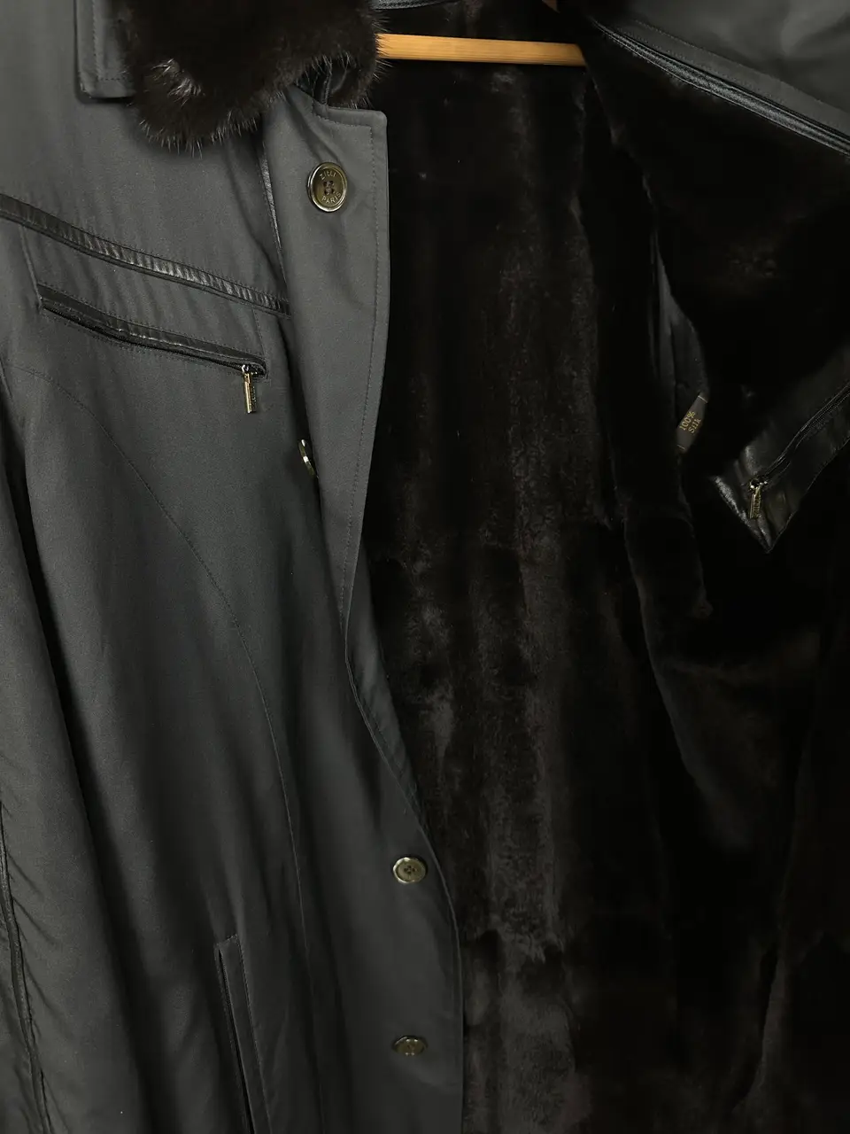 ZILLI Zilli "Ildan" Silk Weasel Coat, detail view 6