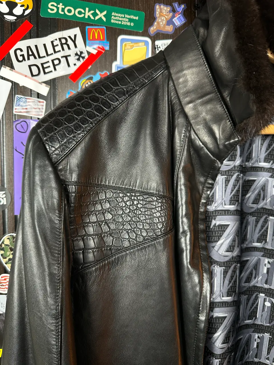 ZILLI Zilli "Mertopolis" Porosus Coat, detail view 7