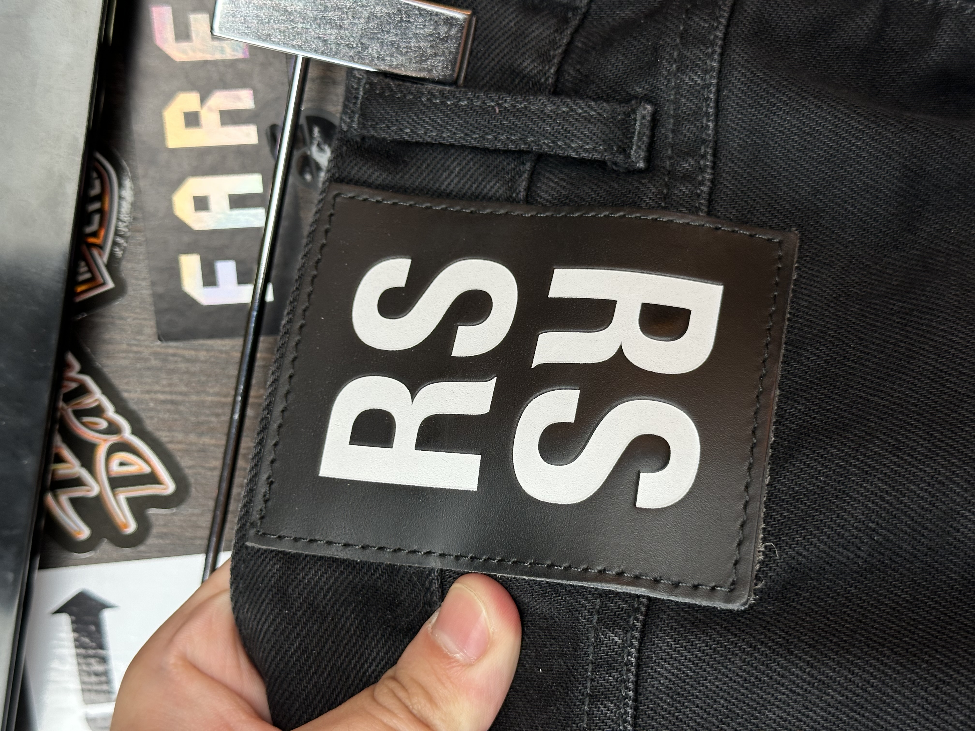 RAF Simons Raf Simons Double layered Zombie ripped Denim Jeans, detail view 16