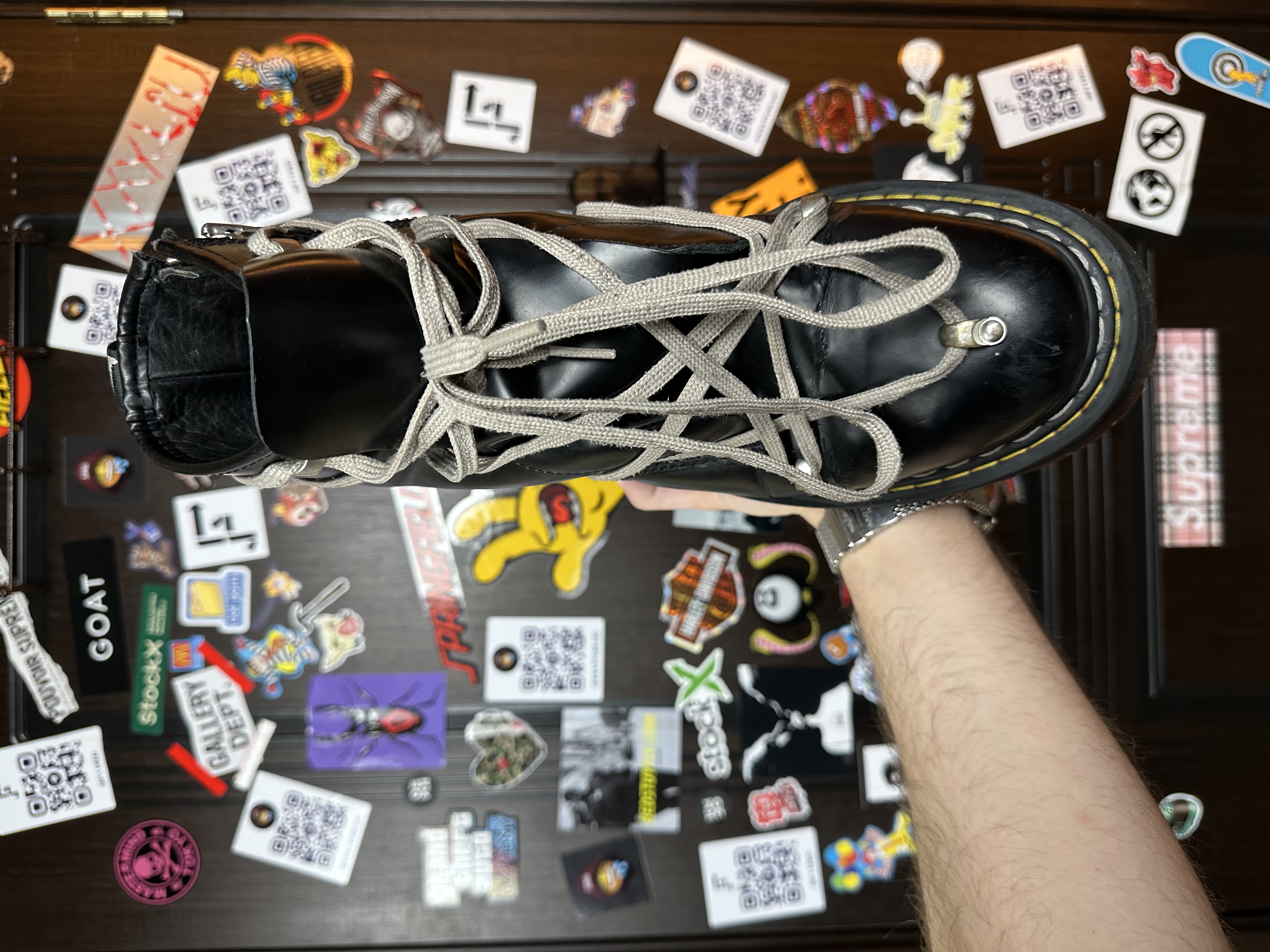 RickOwens Dr martens 43, detail view 3