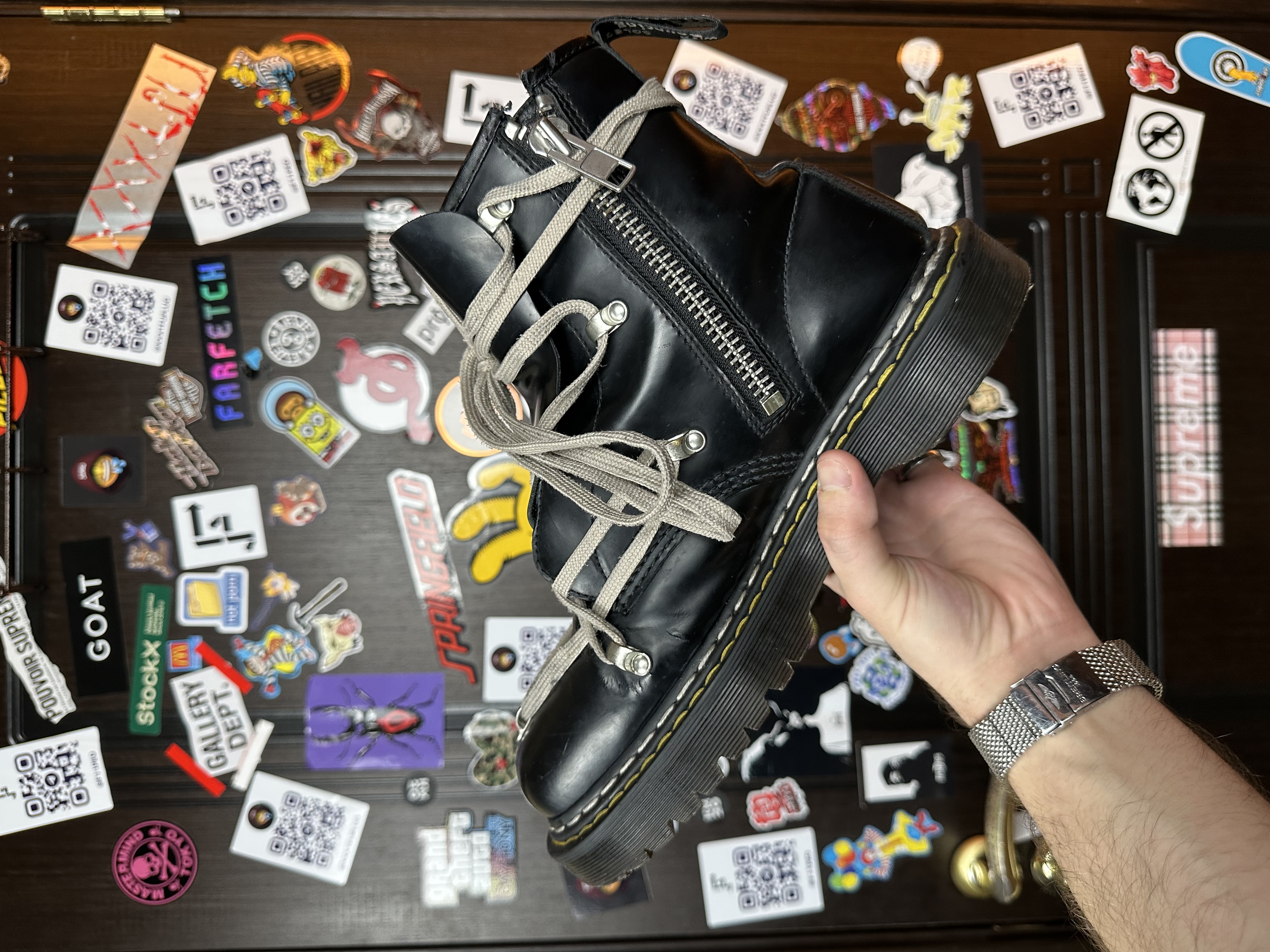 RickOwens Dr martens 43, detail view 6