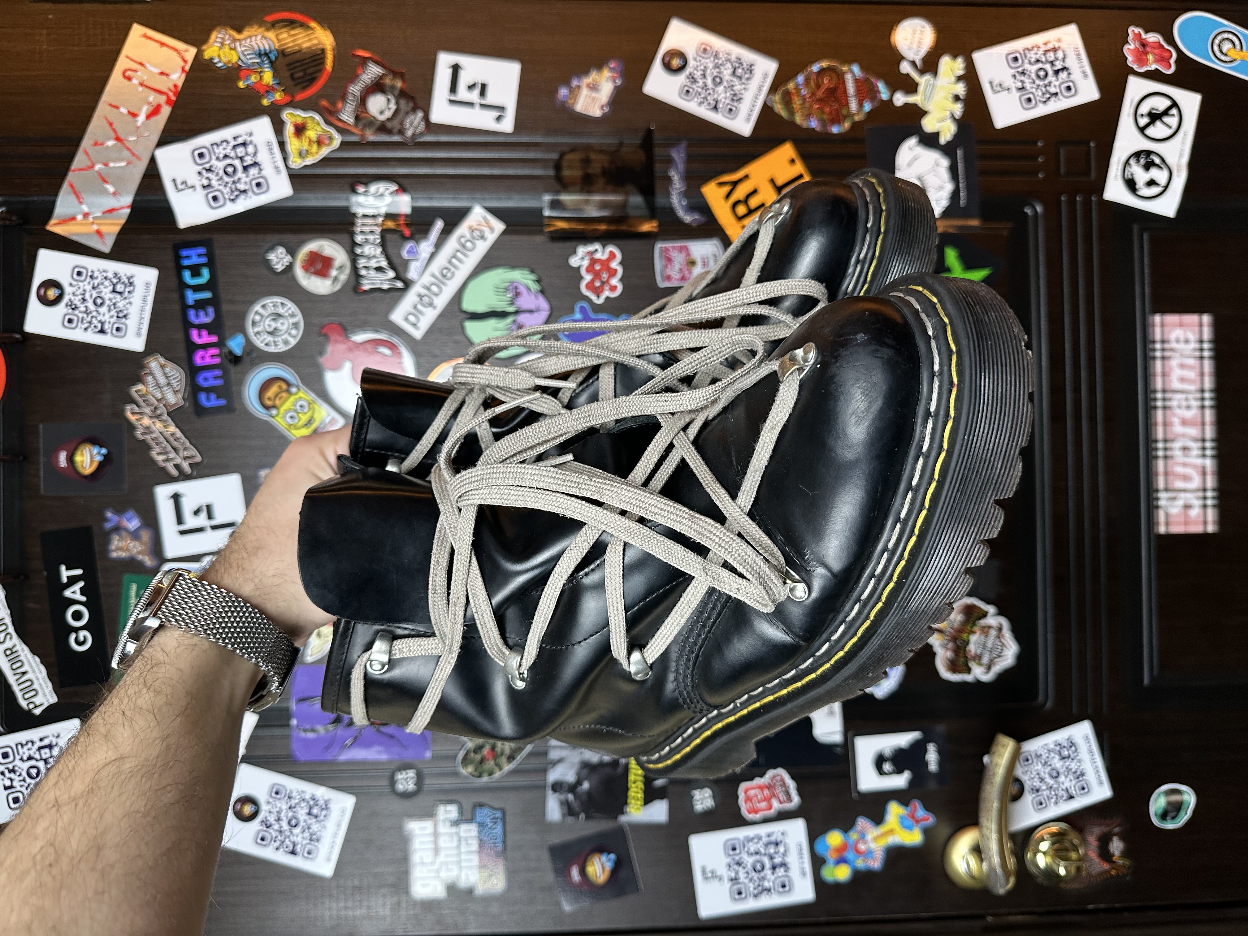 RickOwens Dr martens 43, detail view 11