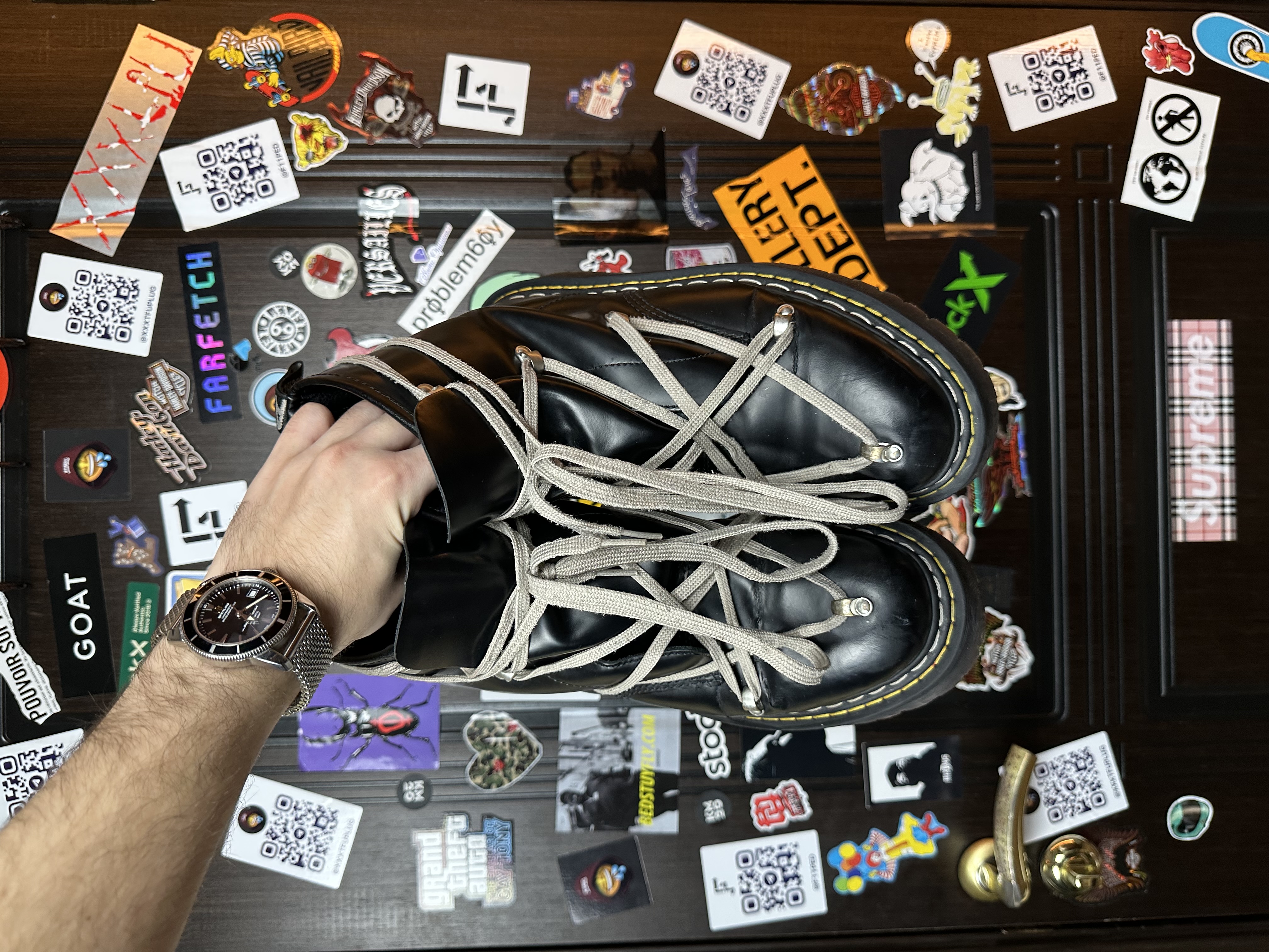 RickOwens Dr martens 43, detail view 12