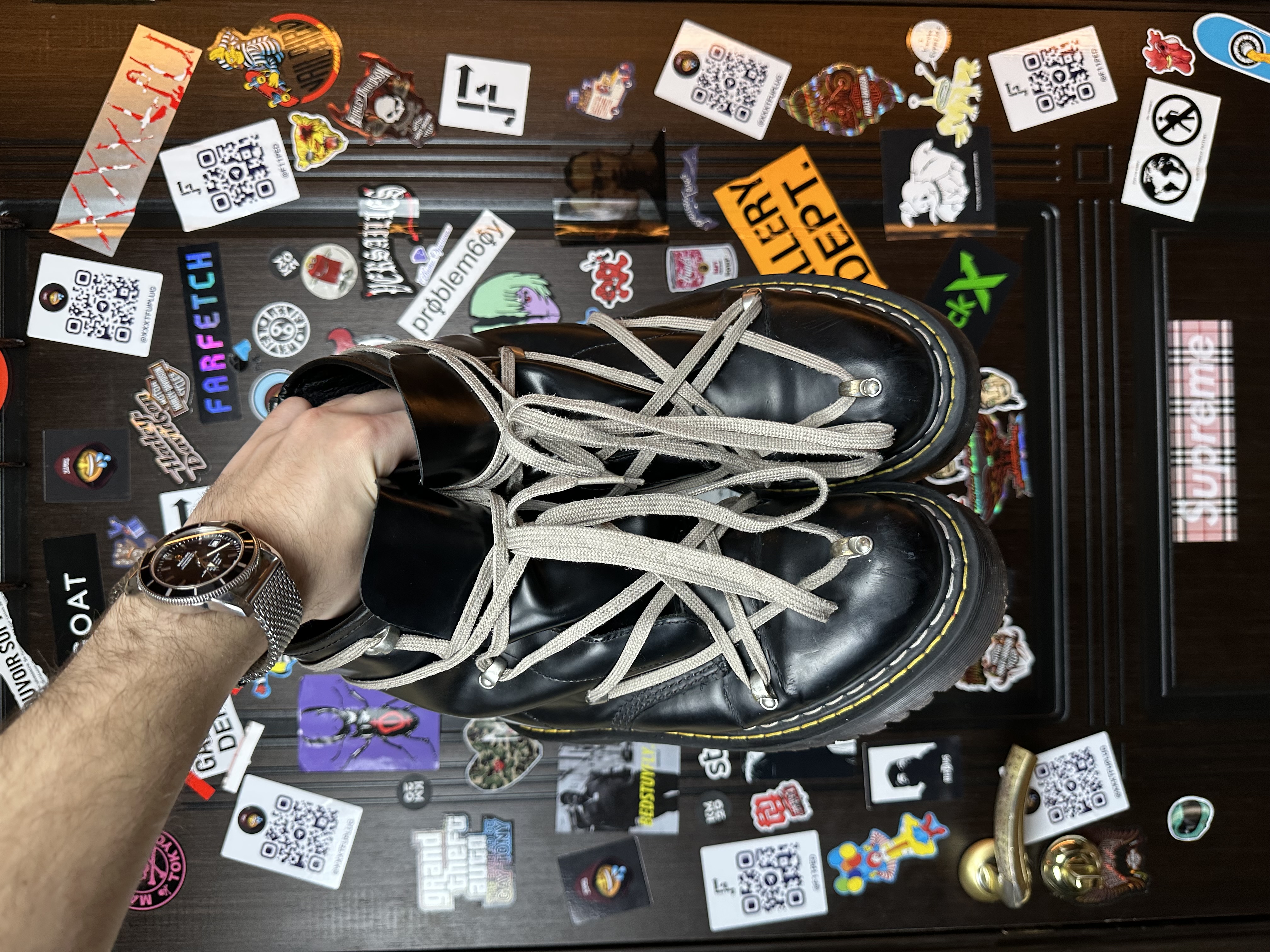 RickOwens Dr martens 43, detail view 13