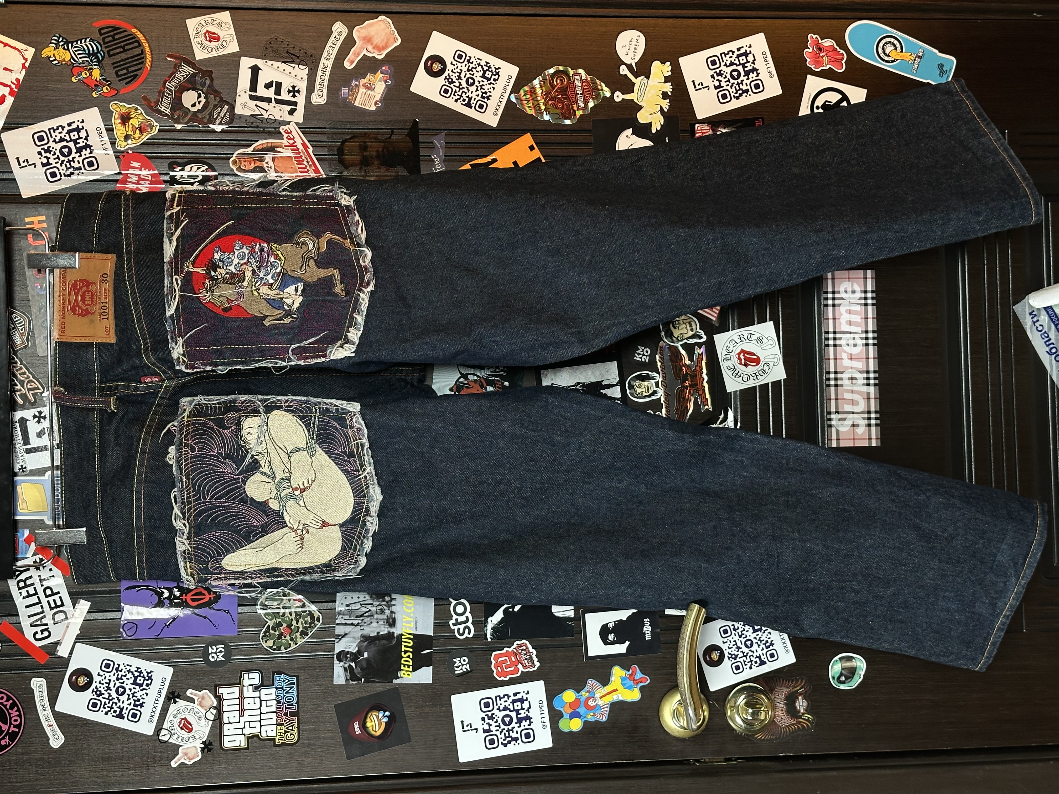 RMC Red Monkey Company | RMC 2008 «Erotic Ukiyo-e Collection» 1001 Archive Denim, detail view 4