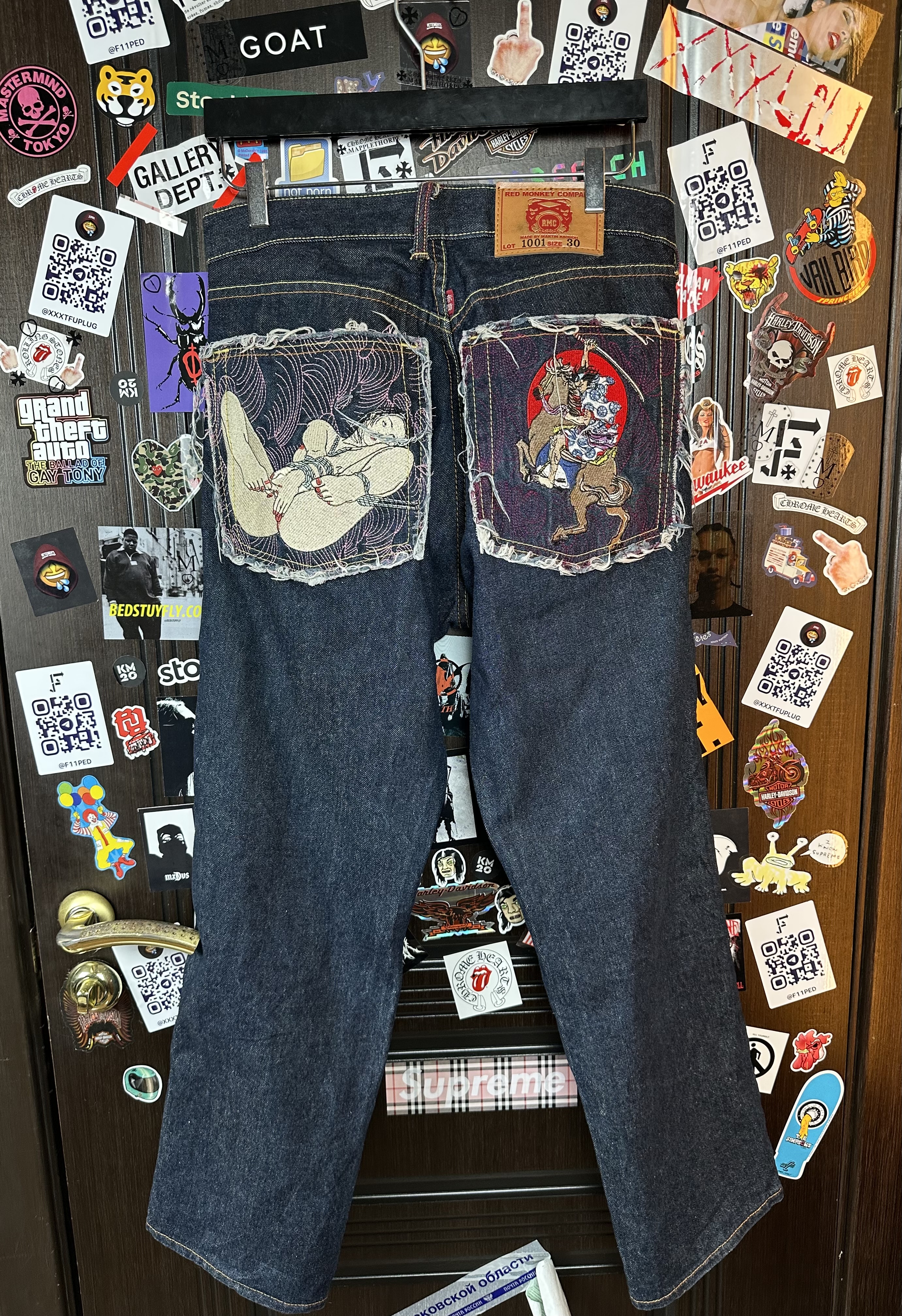 RMC Red Monkey Company | RMC 2008 «Erotic Ukiyo-e Collection» 1001 Archive Denim, detail view 5