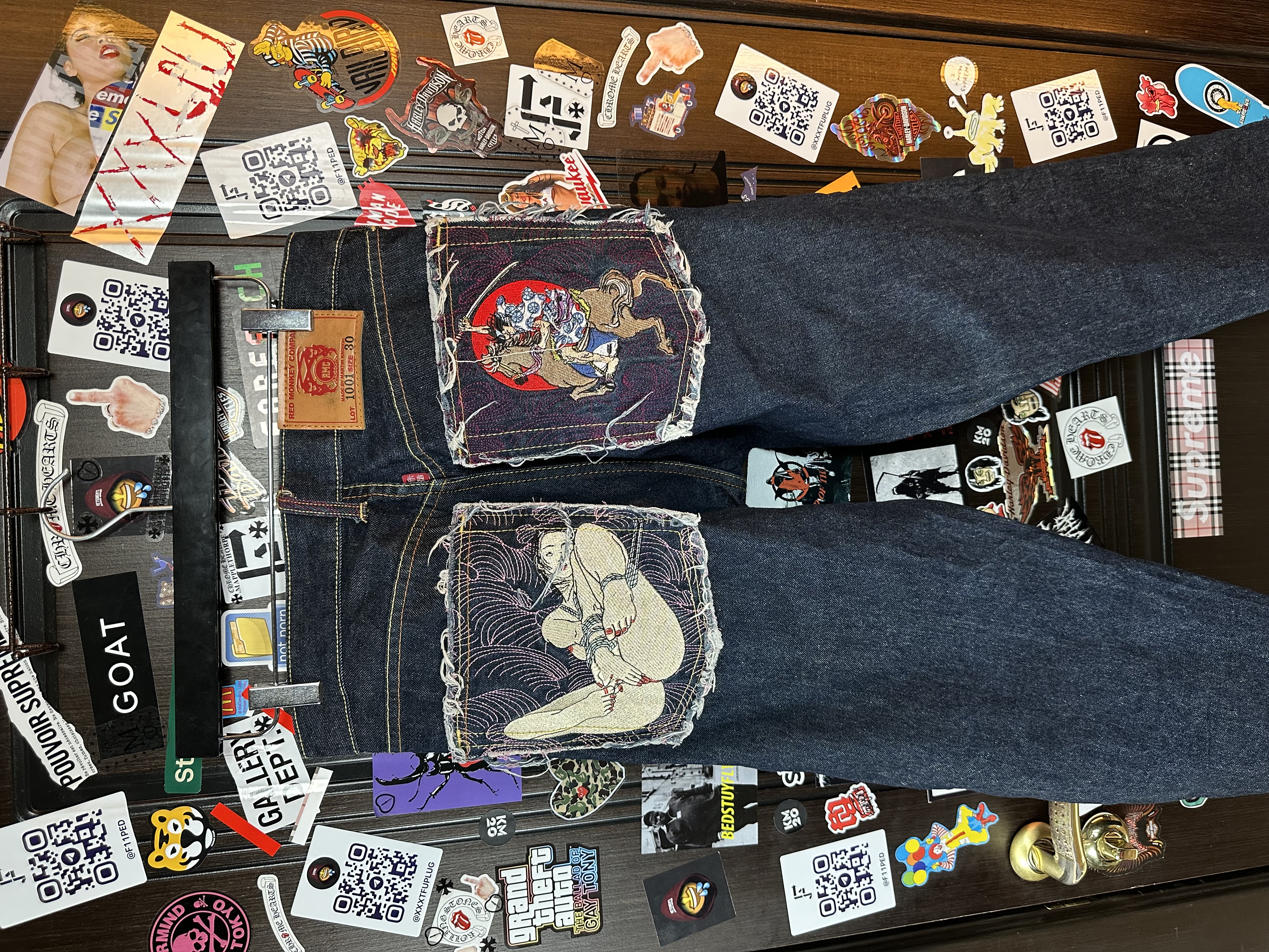 RMC Red Monkey Company | RMC 2008 «Erotic Ukiyo-e Collection» 1001 Archive Denim, detail view 9