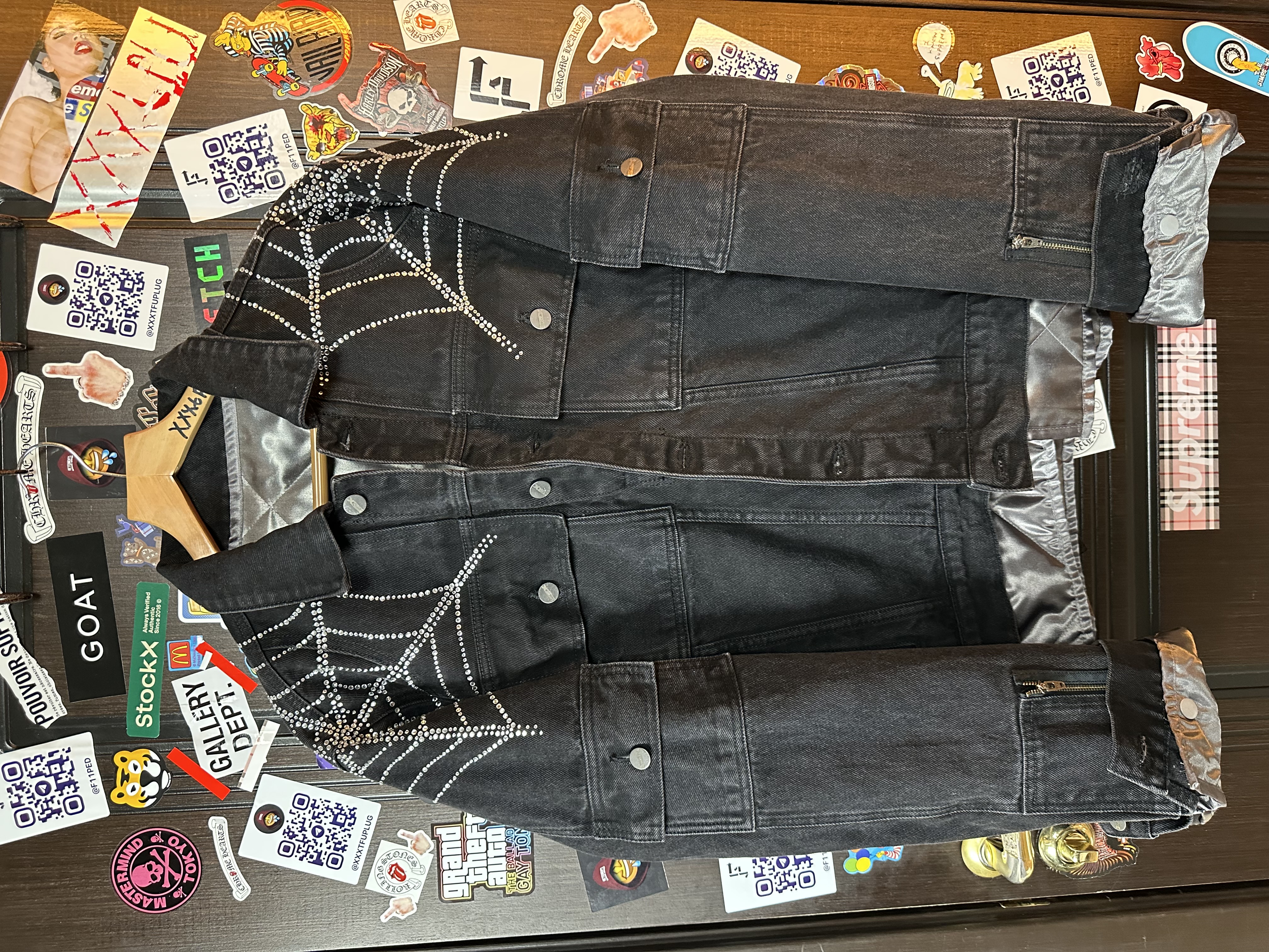 Sp5der OG Spider Worldwide First Ever 2019 Drop Denim Jacket