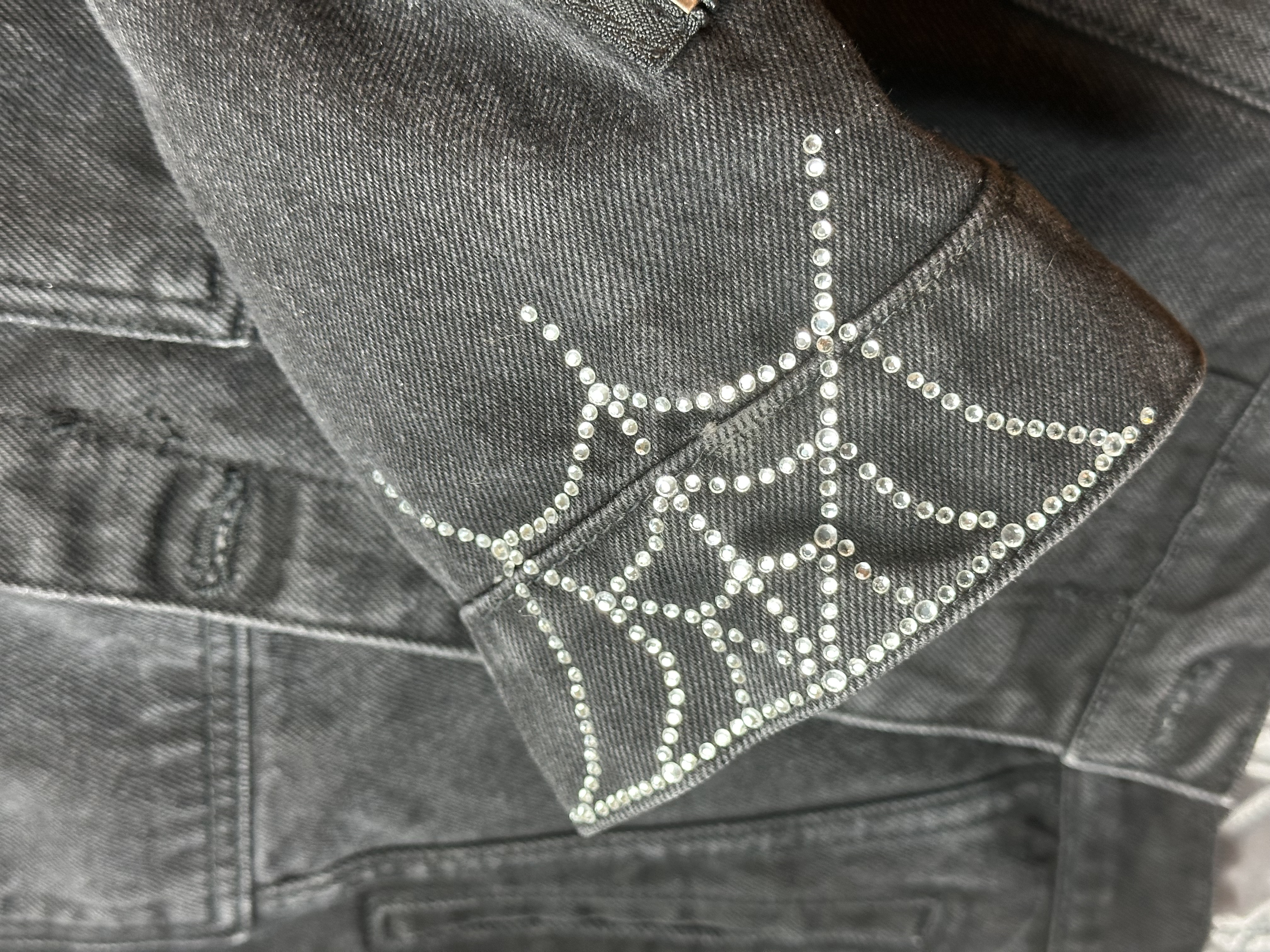 Sp5der OG Spider Worldwide First Ever 2019 Drop Denim Jacket, detail view 24