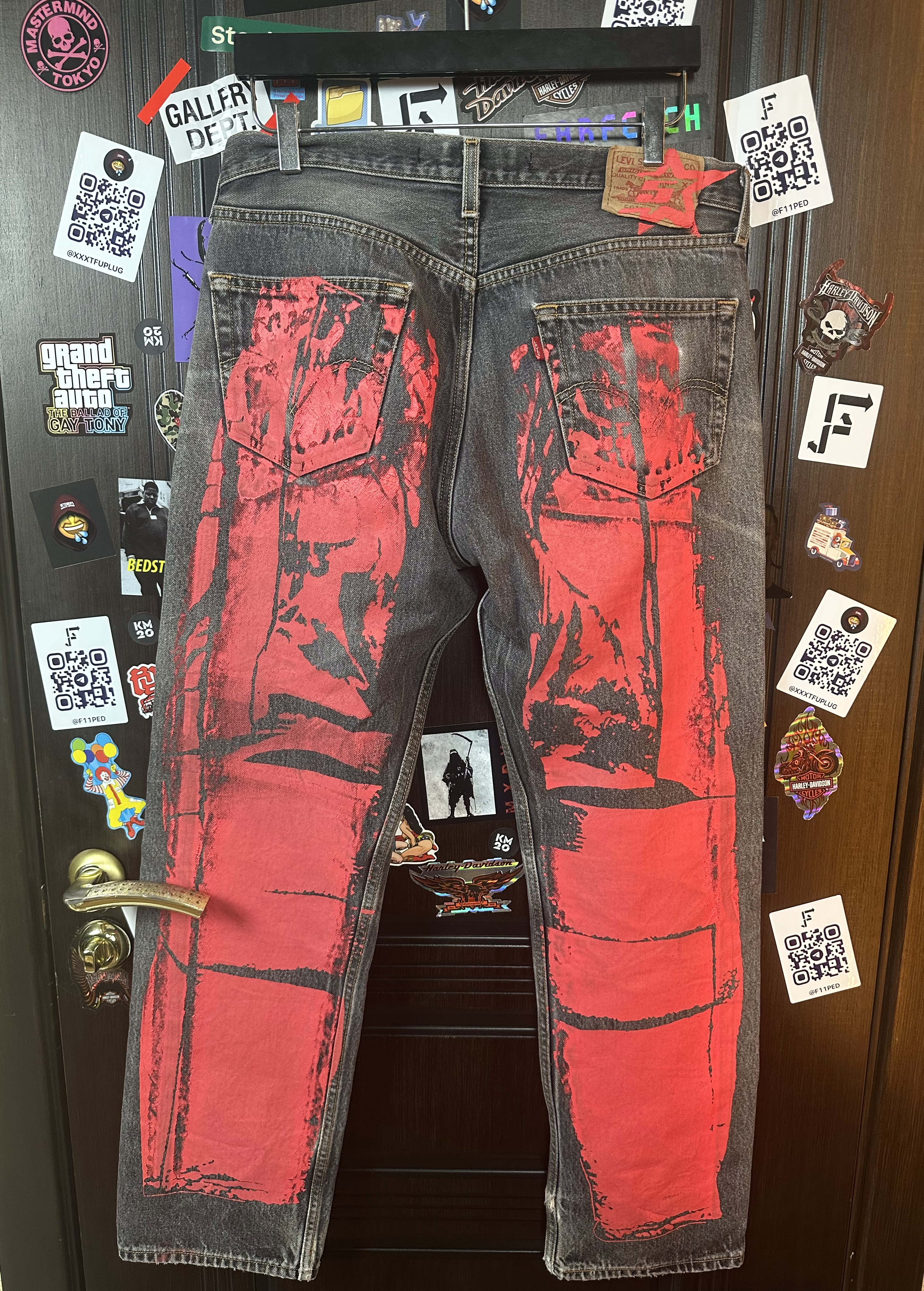 Sp5der Sp5der Moto Jeans, detail view 2