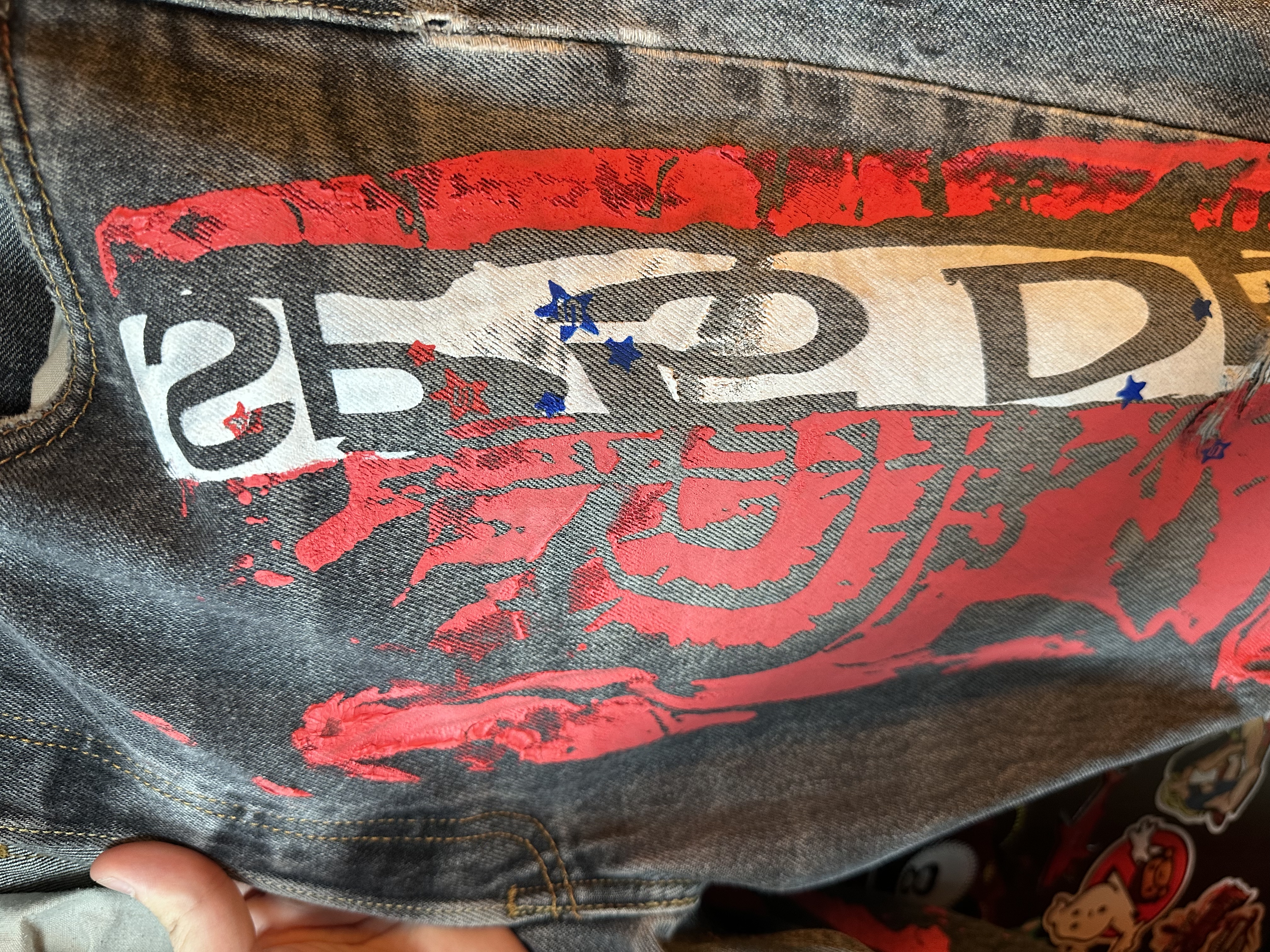 Sp5der Sp5der Moto Jeans, detail view 8