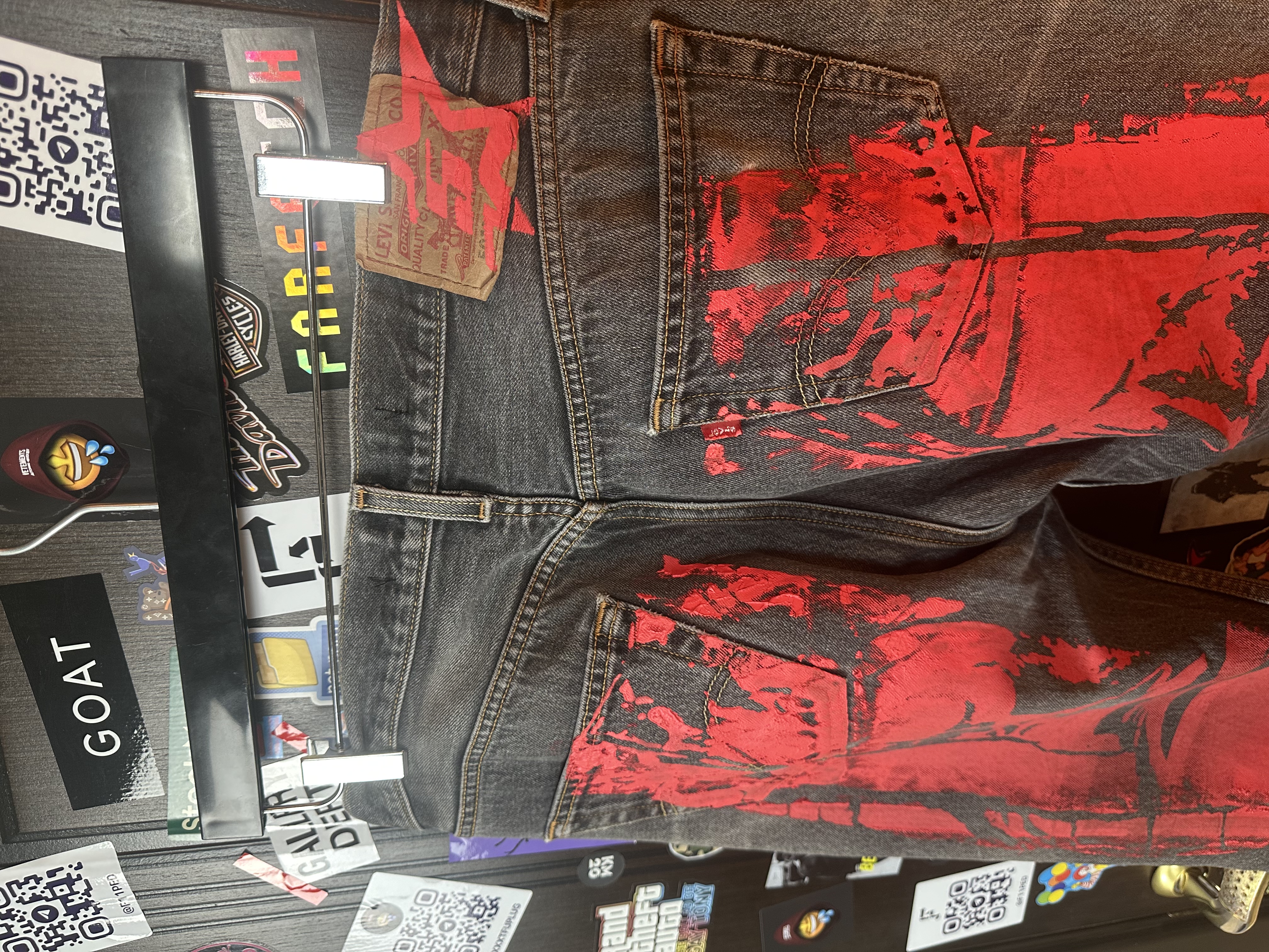 Sp5der Sp5der Moto Jeans, detail view 4