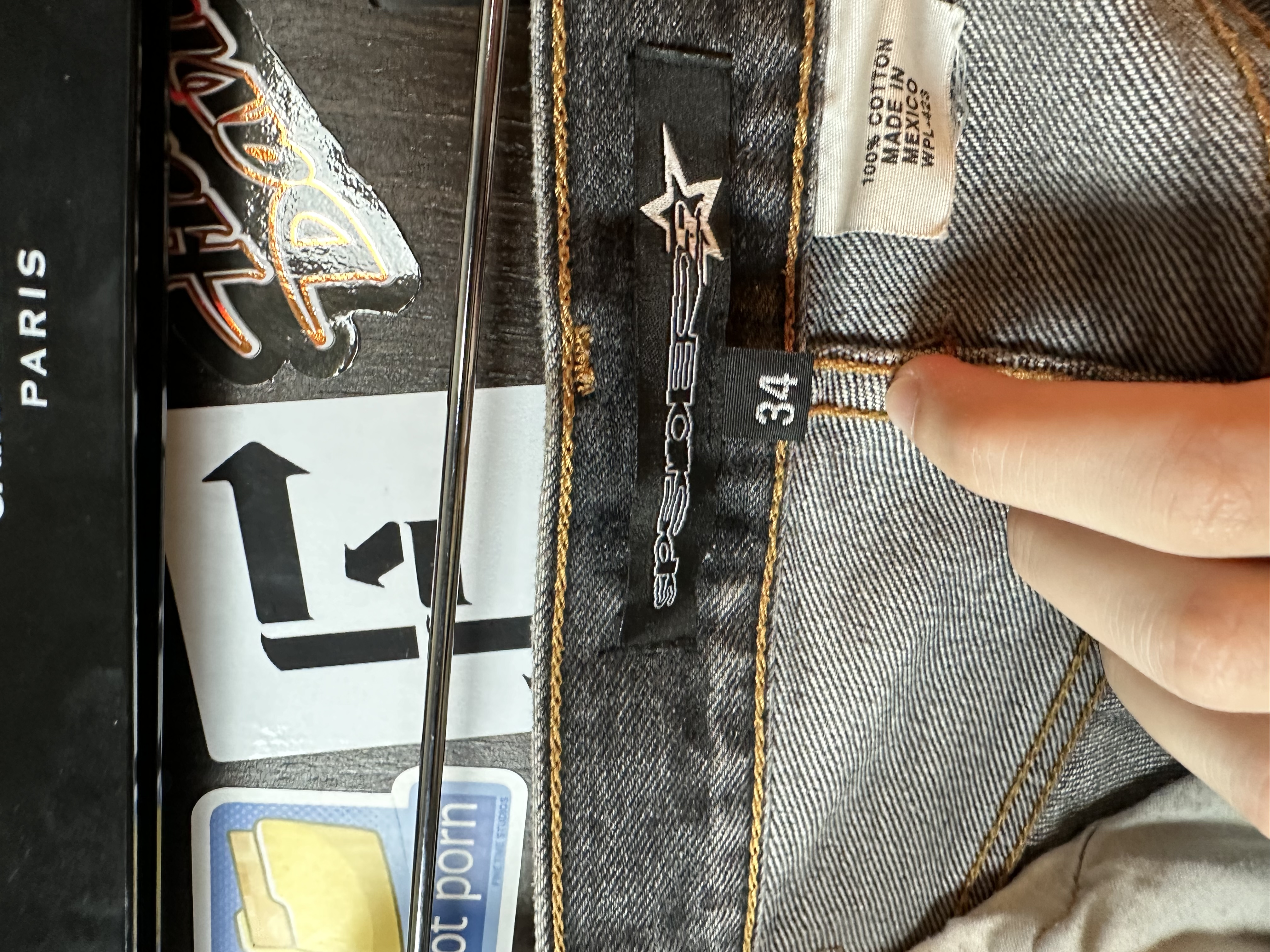 Sp5der Sp5der Moto Jeans, detail view 6