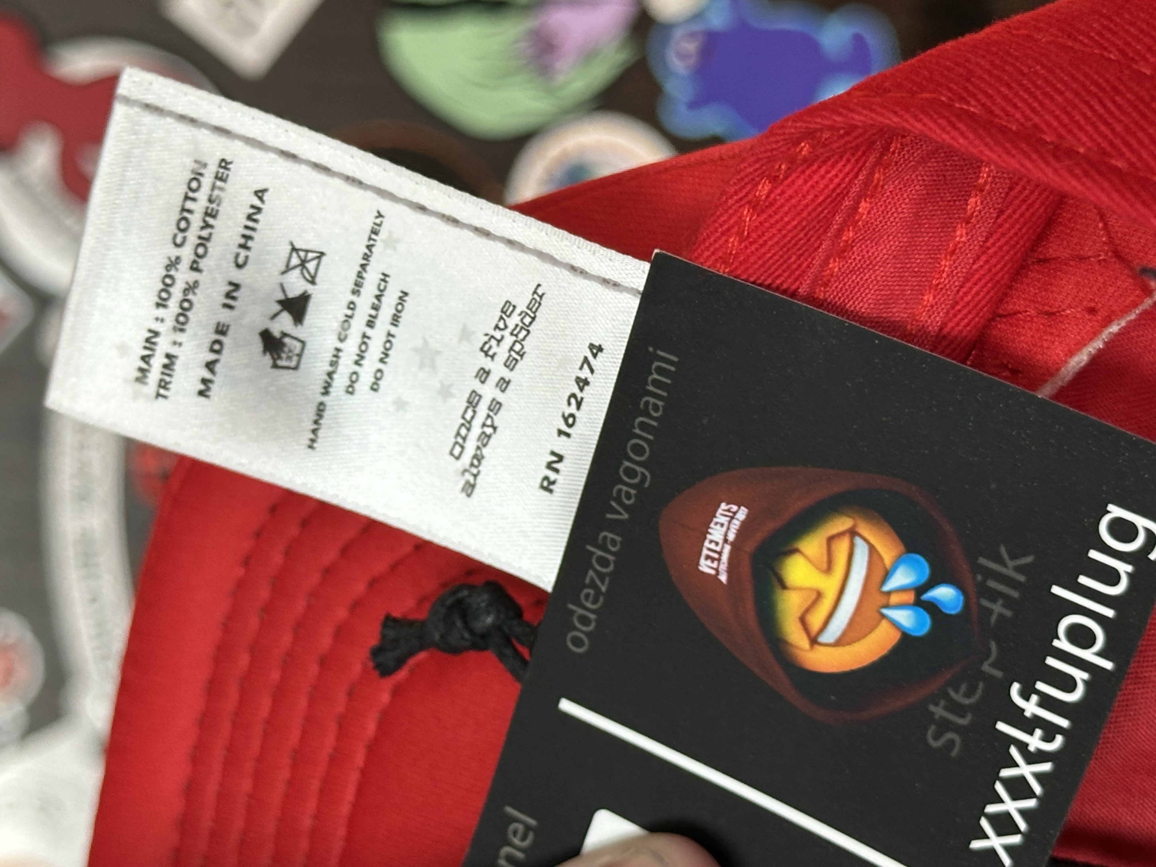 Sp5der Spider Worldwide Silk Web Bank Red Trucker Cap, detail view 10