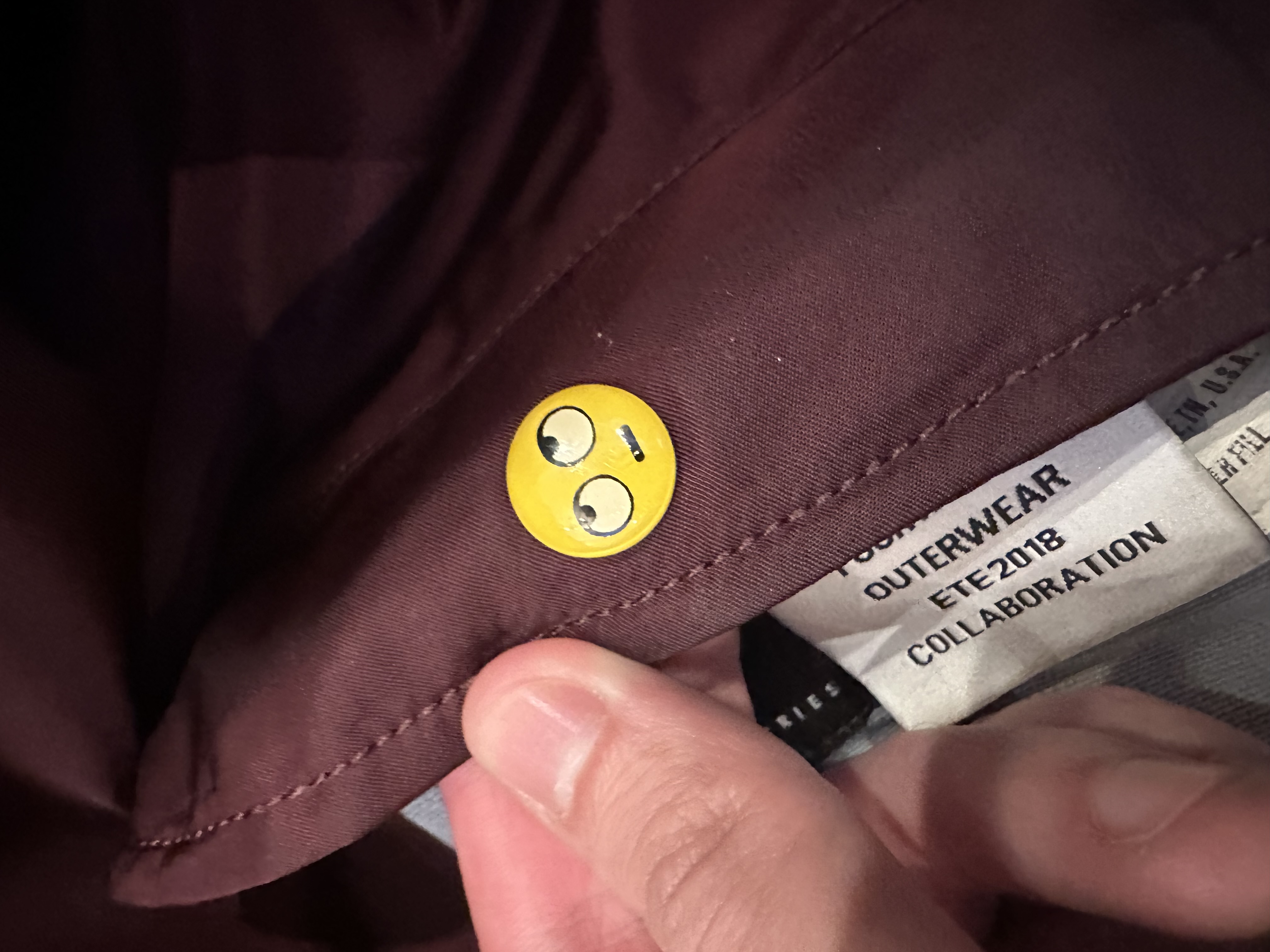 Vetements Burgundy Bomber Emoji XS, detail view 23