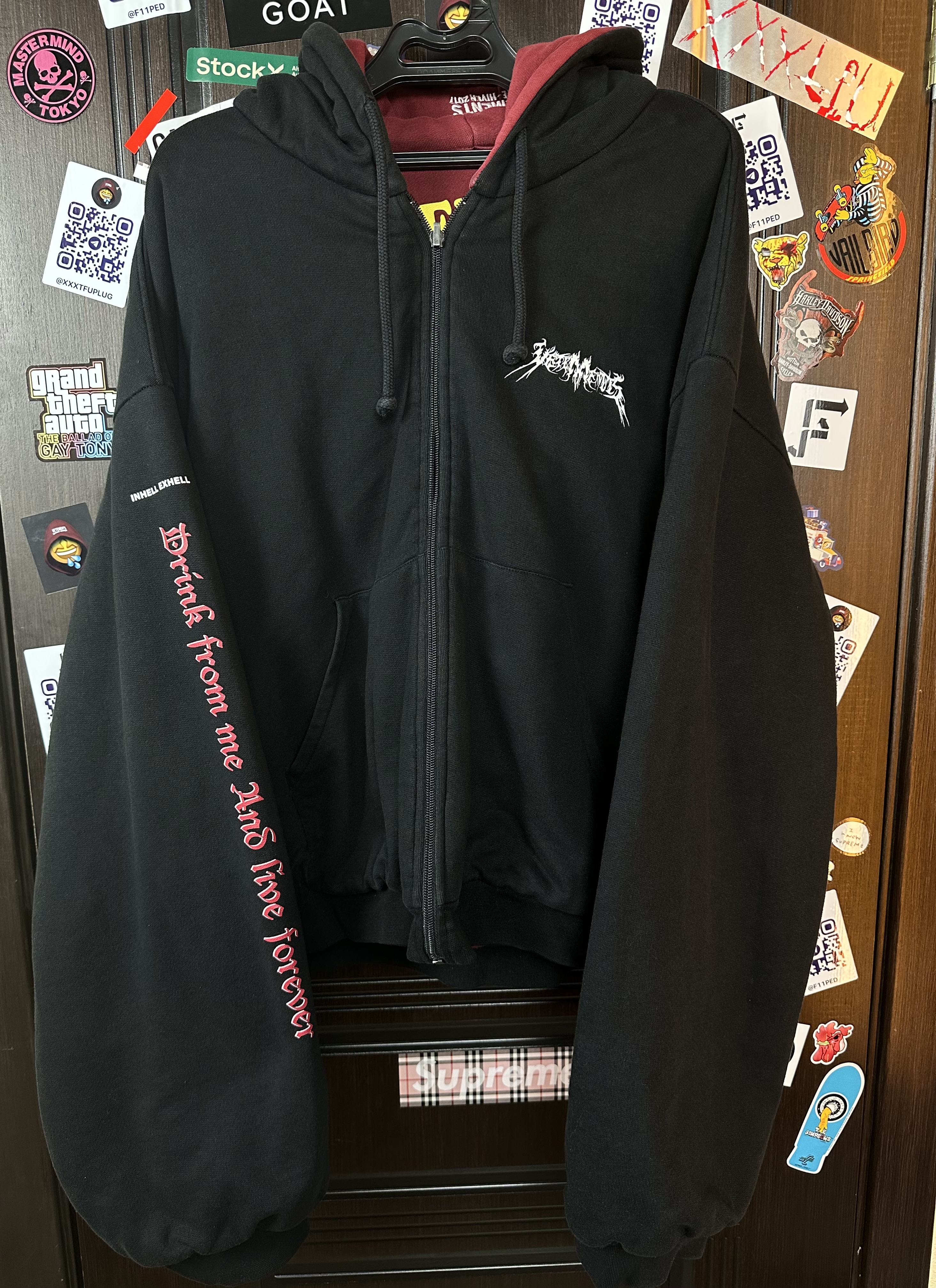 Vetements Vetements Total Fucking Darkness x 11 inch Gun Club 2 Side Bomber L size, detail view 2