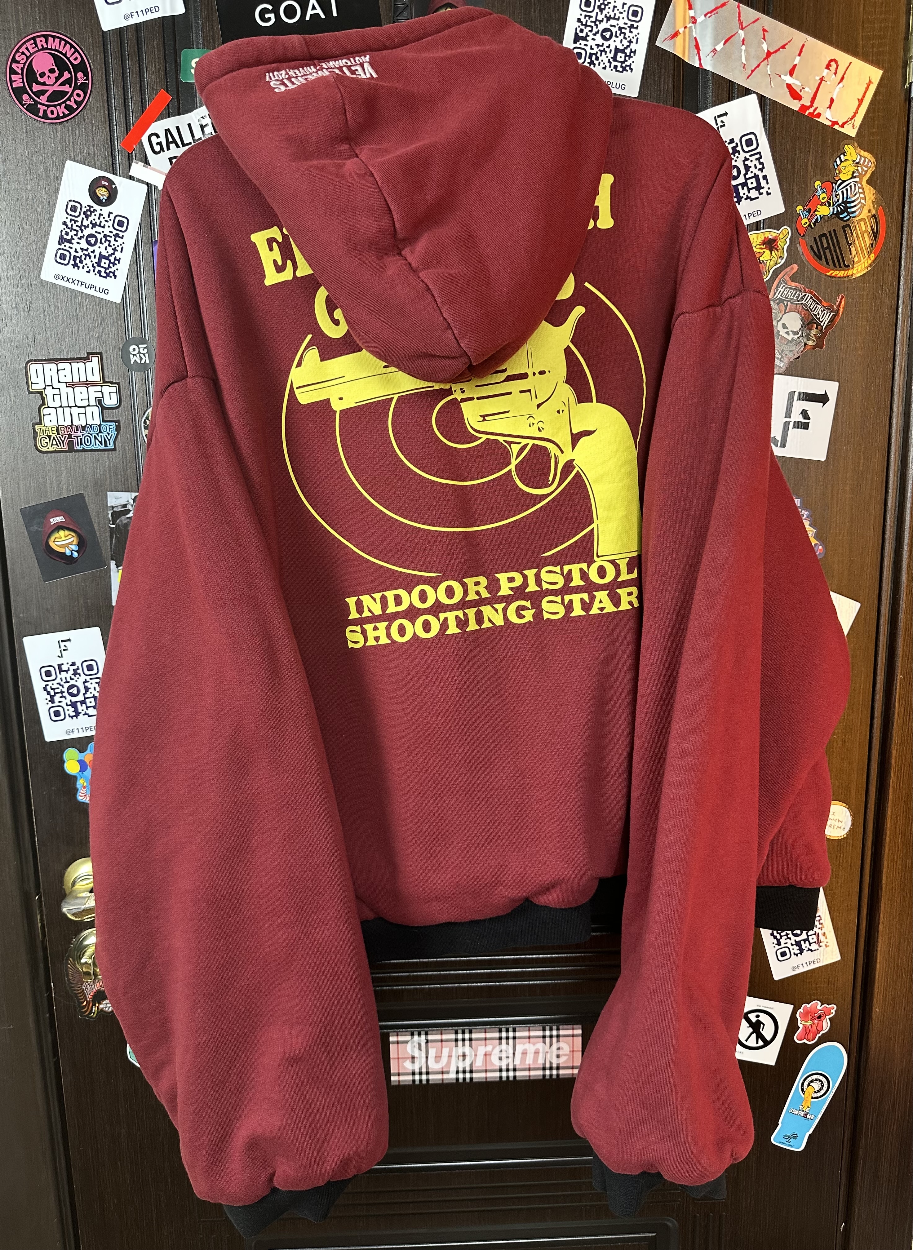 Vetements Vetements Total Fucking Darkness x 11 inch Gun Club 2 Side Bomber L size, detail view 5